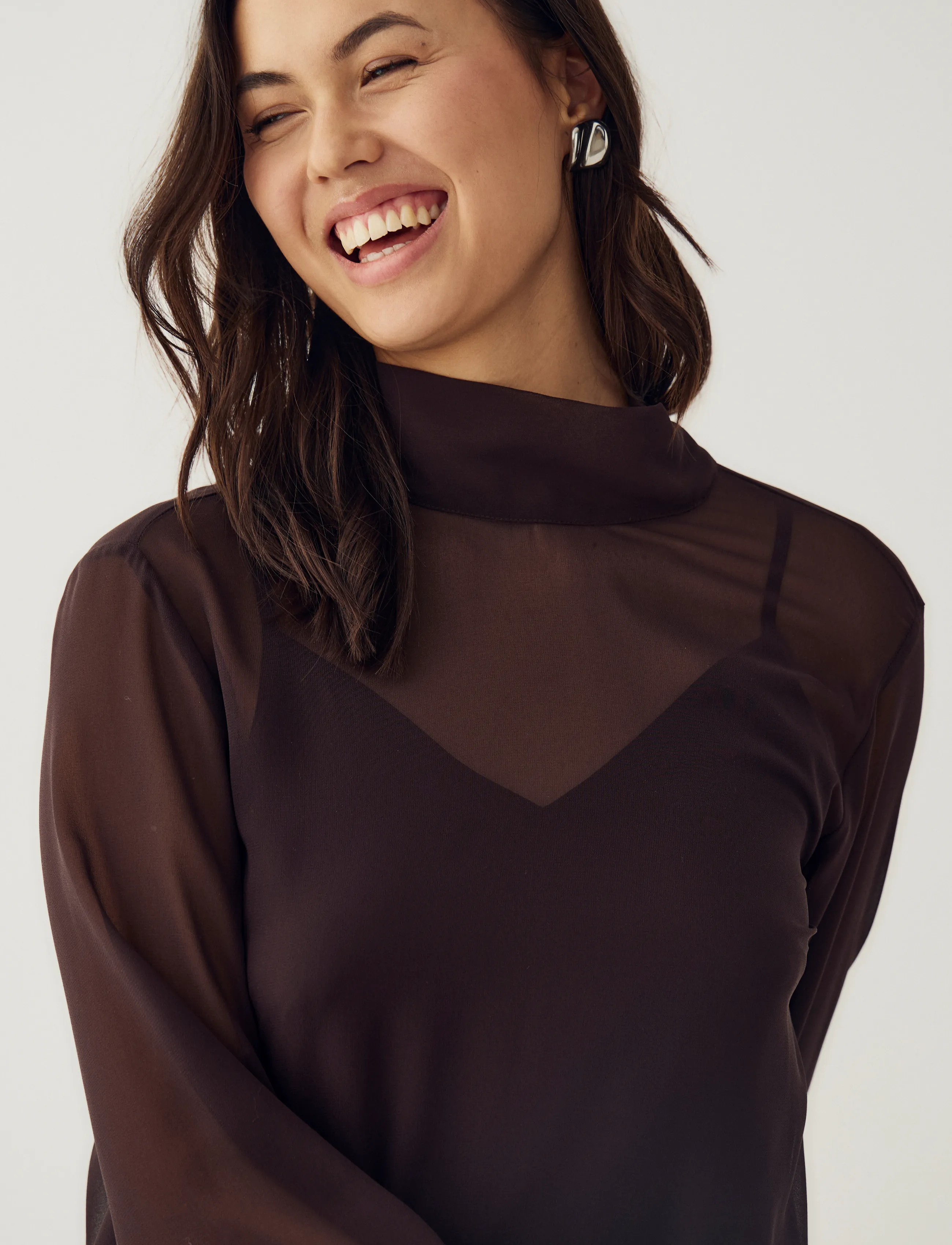 Noella - Latania Dress - korta klänningar - chocolate - 3