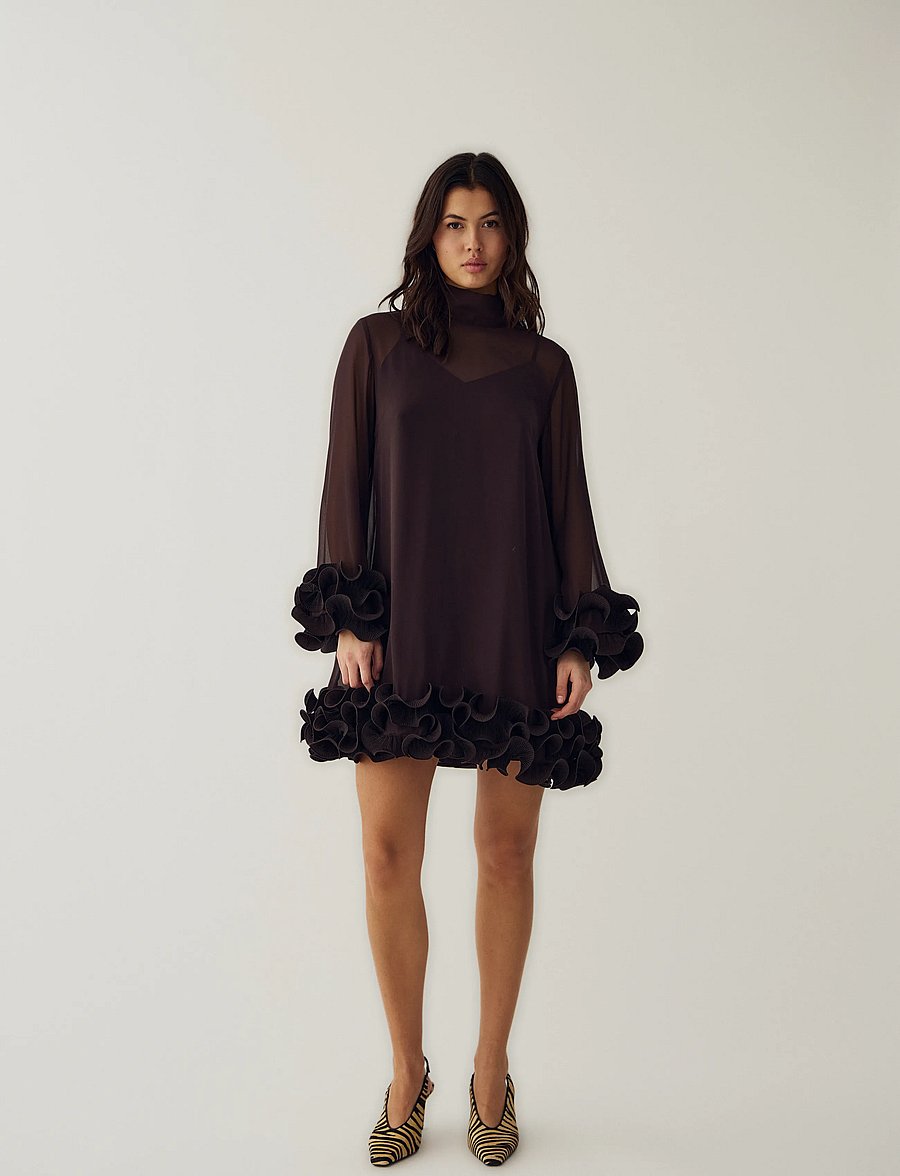 Noella - Latania Dress - korte kjoler - chocolate - 5
