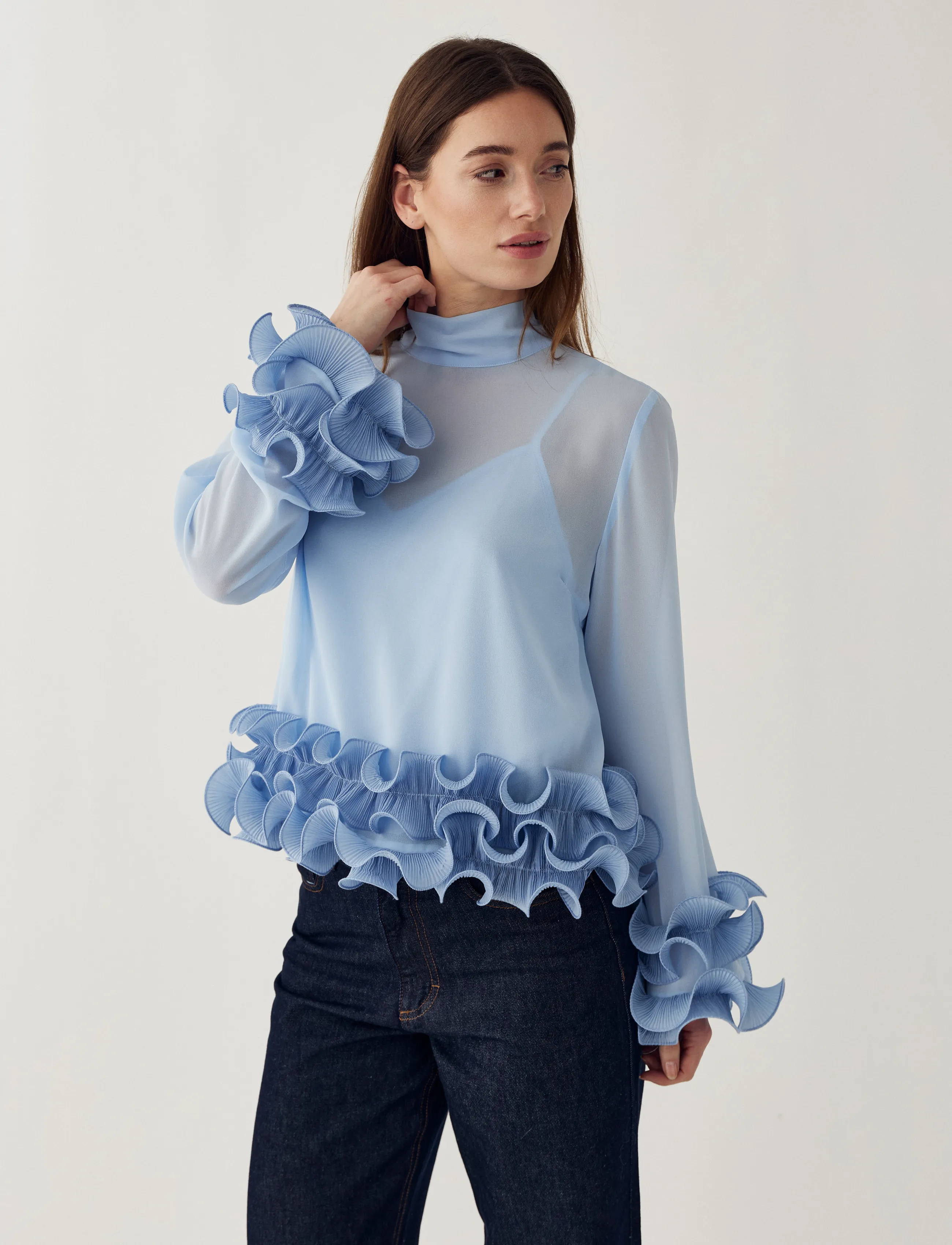 Noella N-Latanietta Blouse - Pluusid ja särgid - SKY BLUE / blue