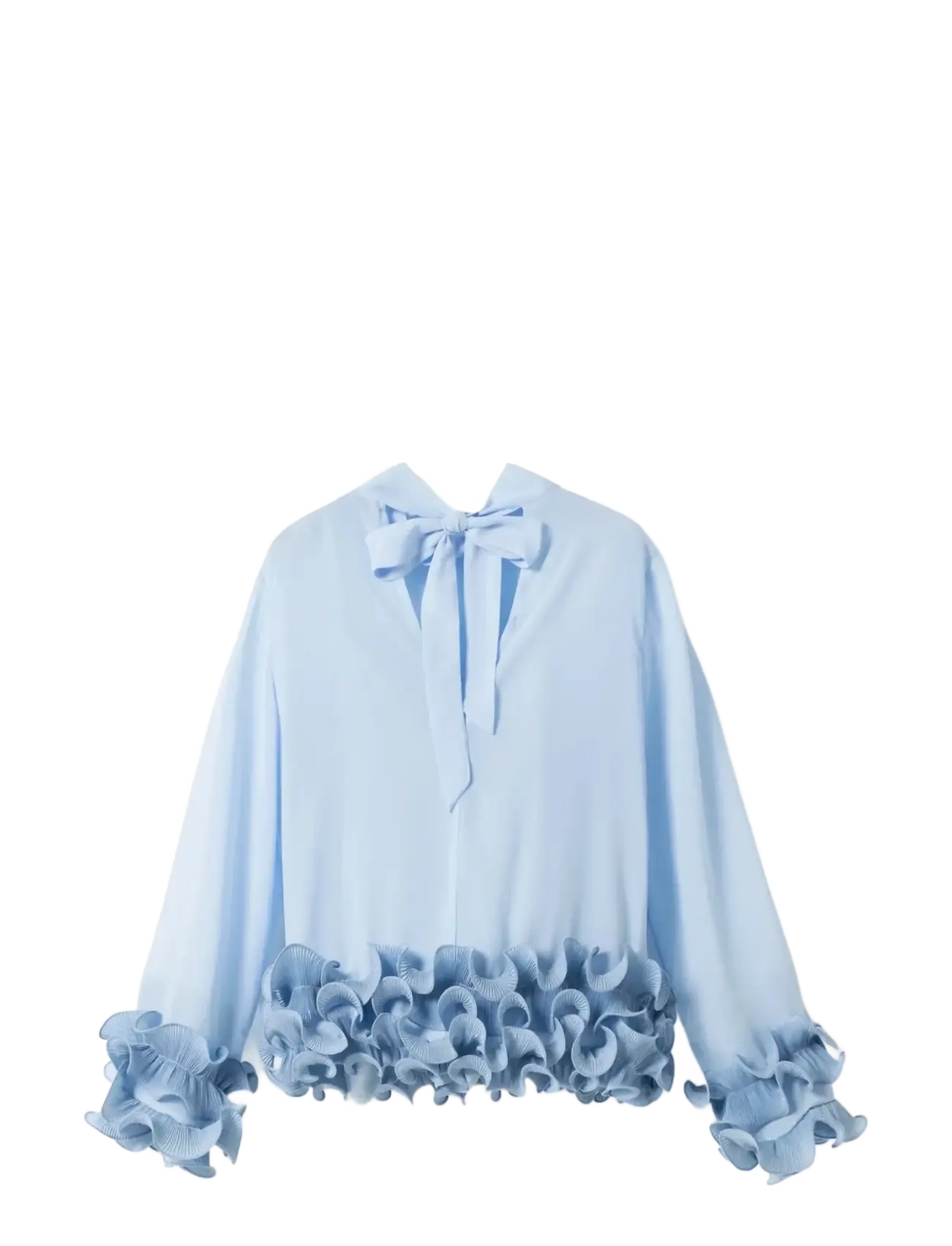 Noella - N-Latanietta Blouse - langärmelige blusen - sky blue - 1