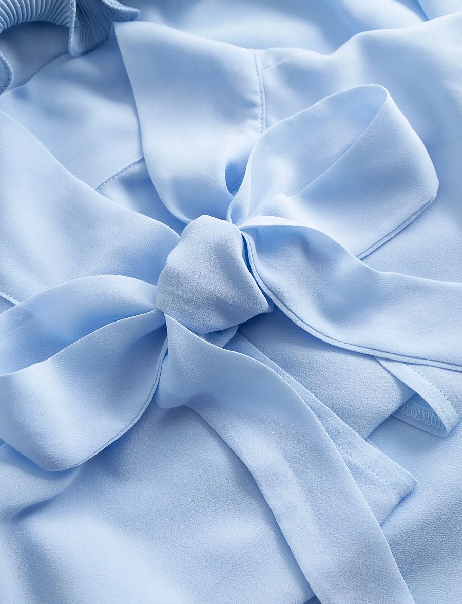 Noella - N-Latanietta Blouse - langärmelige blusen - sky blue - 2