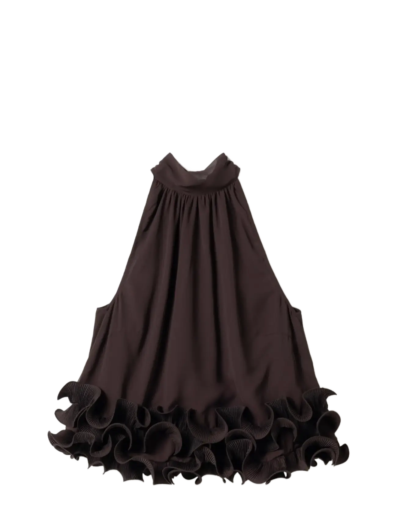 Noella - N-Marjolaine Blouse - varrukateta pluusid - chocolate - 1
