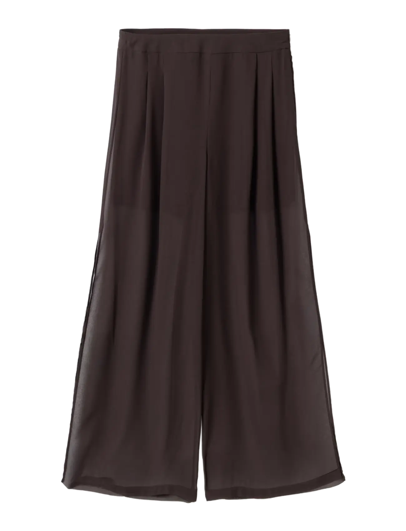 Noella - N-Marceen Pants - laia säärega püksid - chocolate - 1