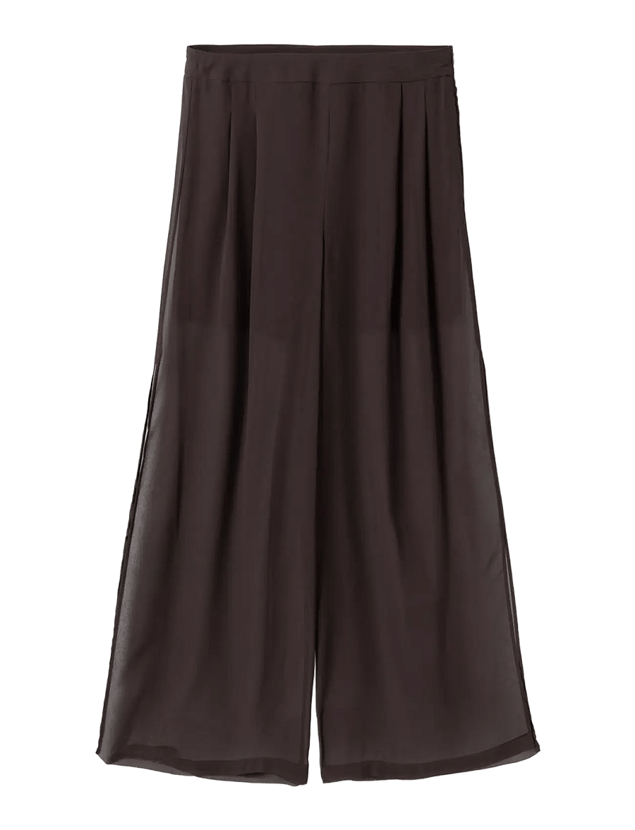 Noella - N-Marceen Pants - laia säärega püksid - chocolate - 1