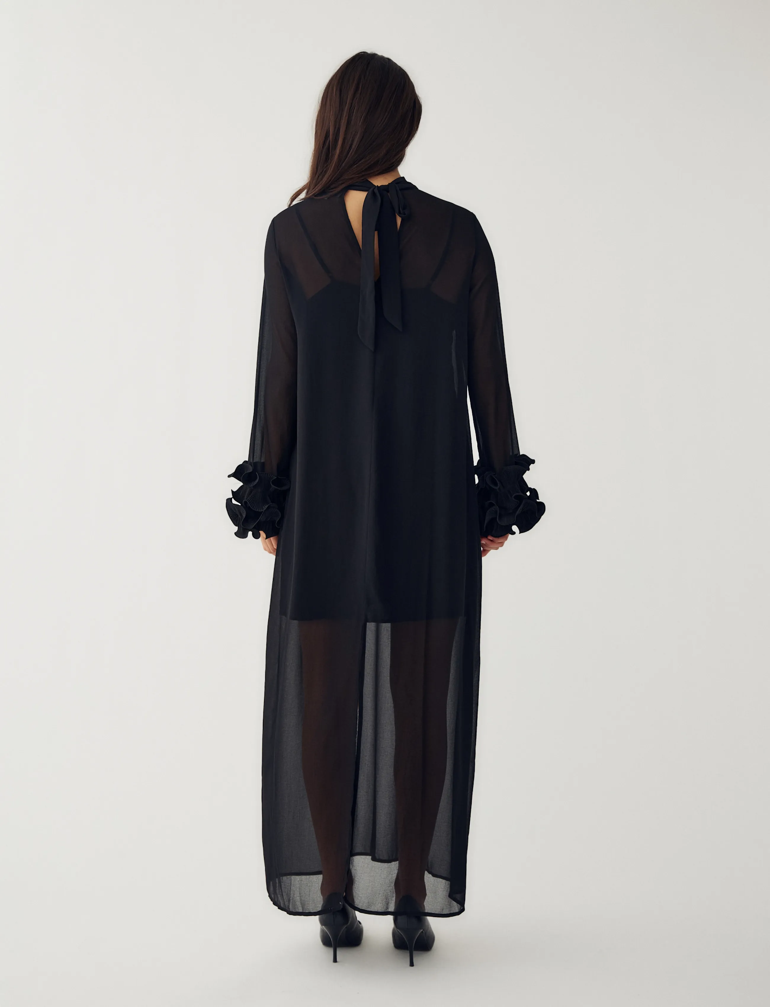 Noella - N-Latania Long Dress - cocktailkjoler - black - 2