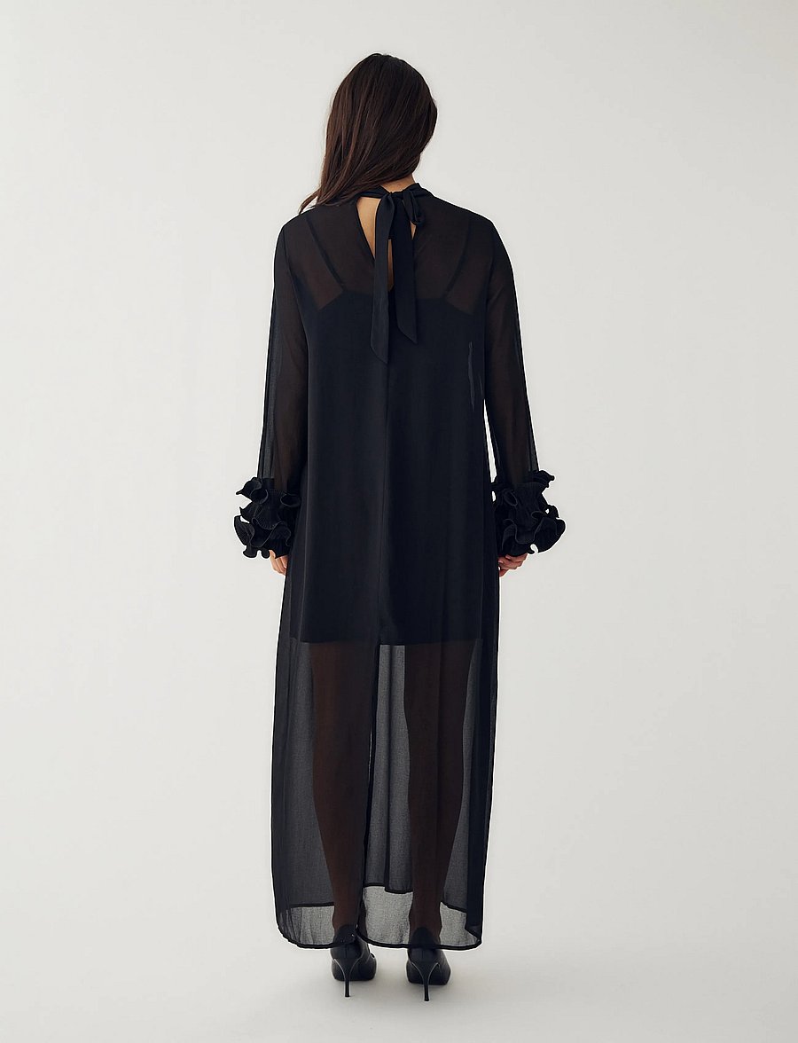 Noella - N-Latania Long Dress - cocktailkjoler - black - 2