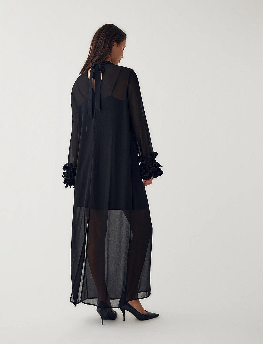 Noella - N-Latania Long Dress - cocktailkjoler - black - 3