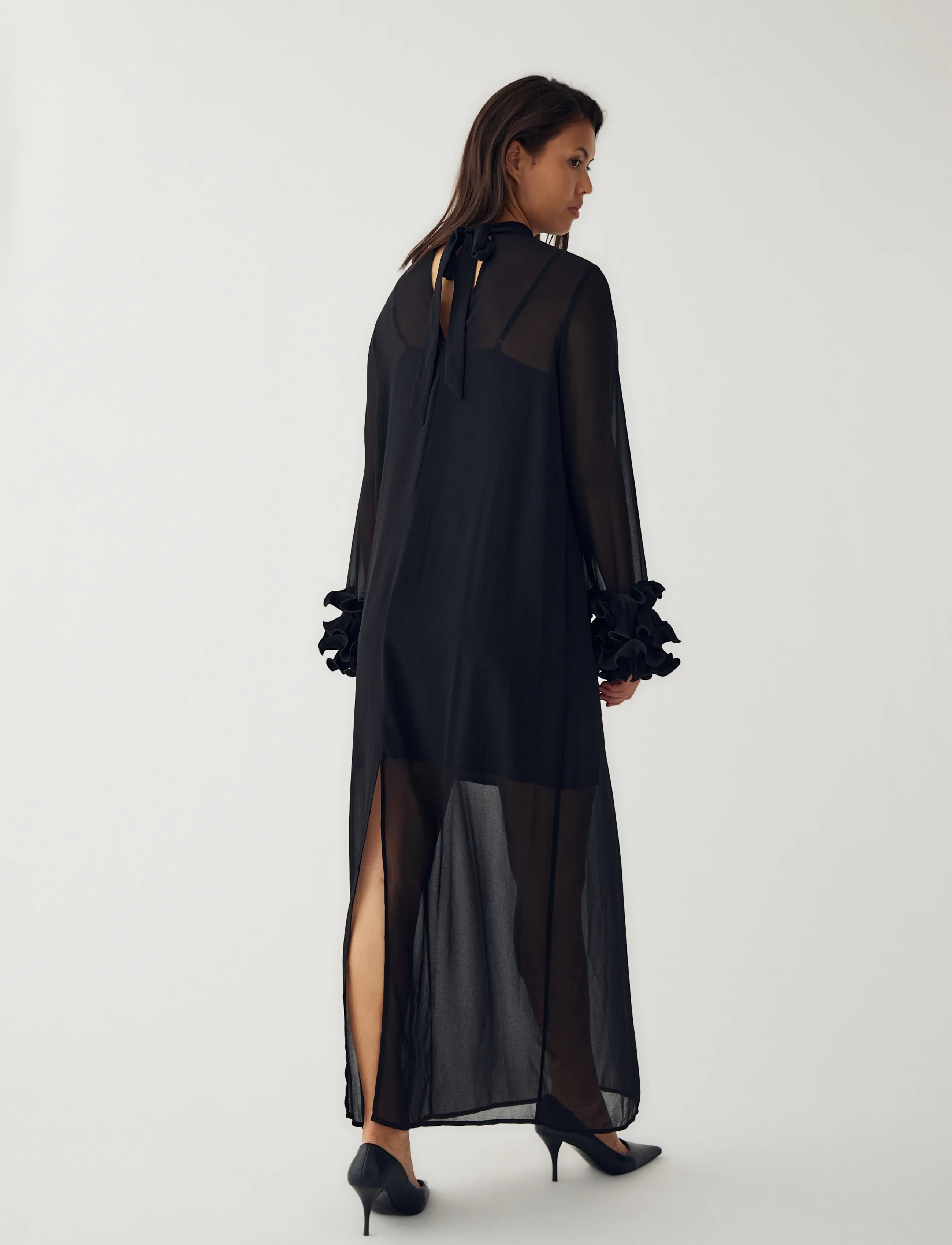 Noella - N-Latania Long Dress - cocktailkjoler - black - 4