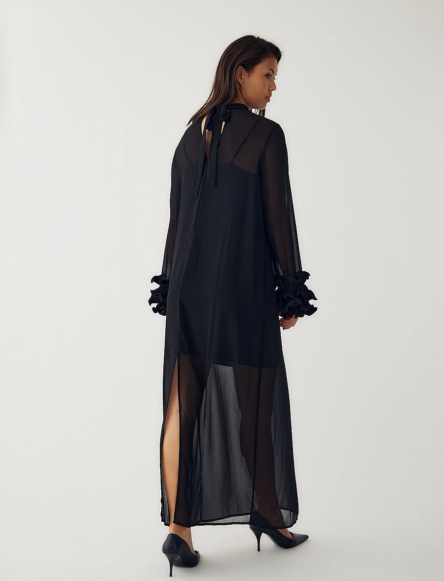 Noella - N-Latania Long Dress - cocktailkjoler - black - 4
