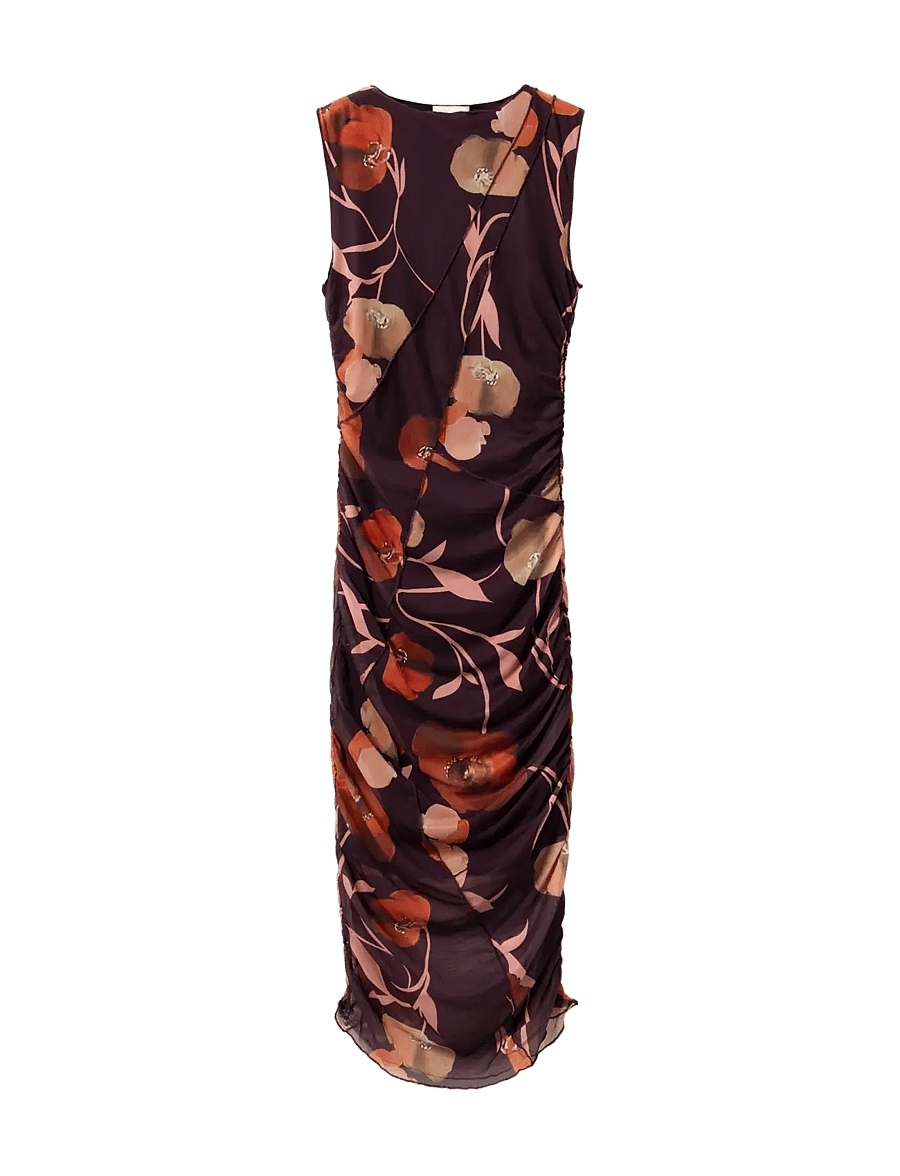 Noella - Sutton Dress - midi kjoler - caris red print - 1