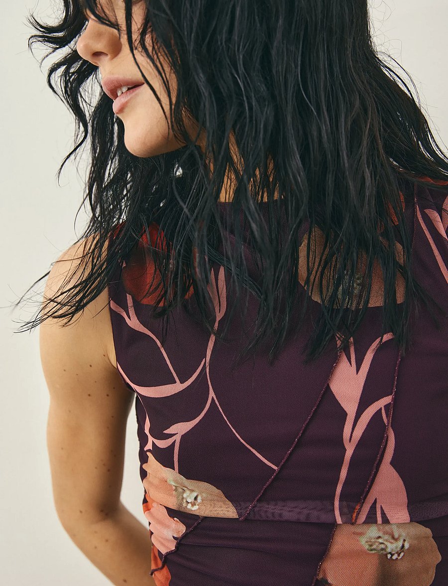 Noella - Sutton Dress - midi kjoler - caris red print - 4