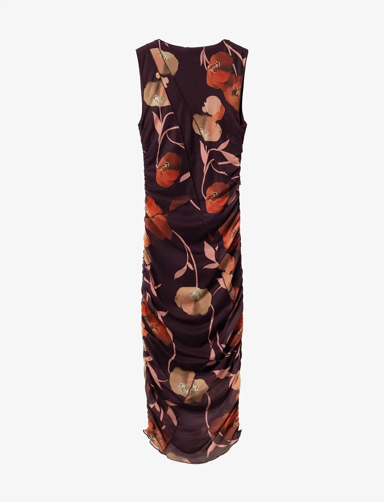 Noella - Sutton Dress - midi kjoler - caris red print - 2