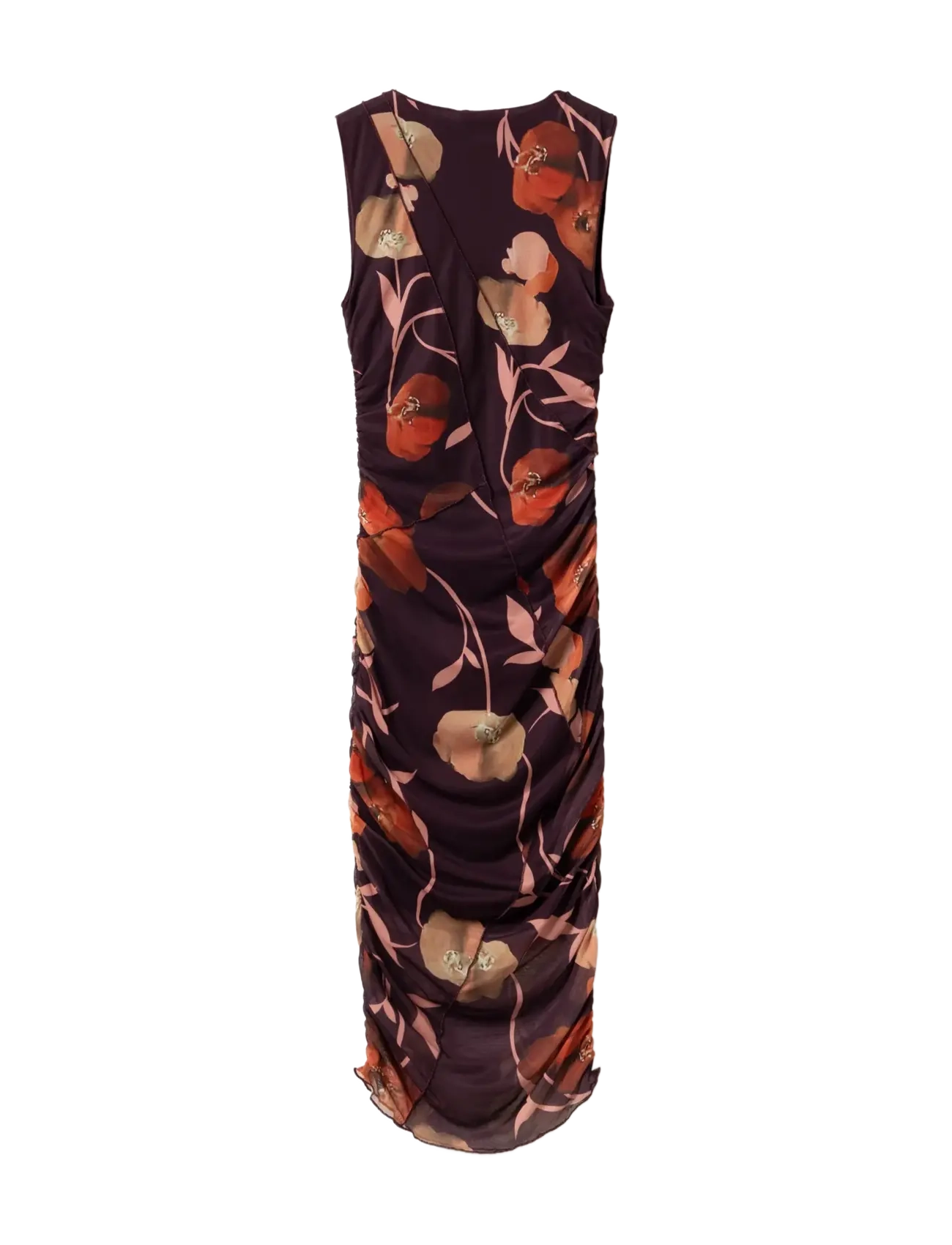 Noella - Sutton Dress - midi kjoler - caris red print - 2