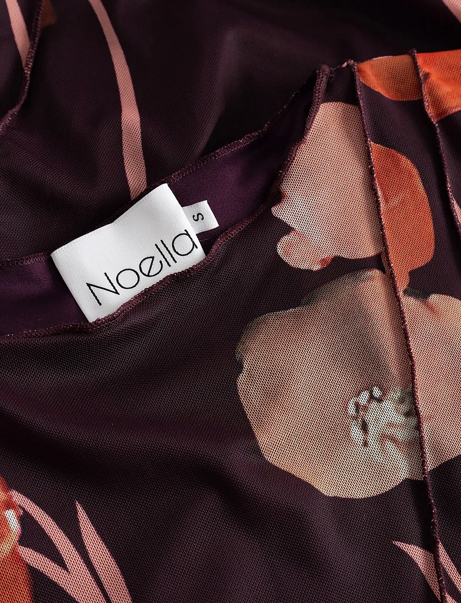 Noella - Sutton Dress - midi kjoler - caris red print - 5