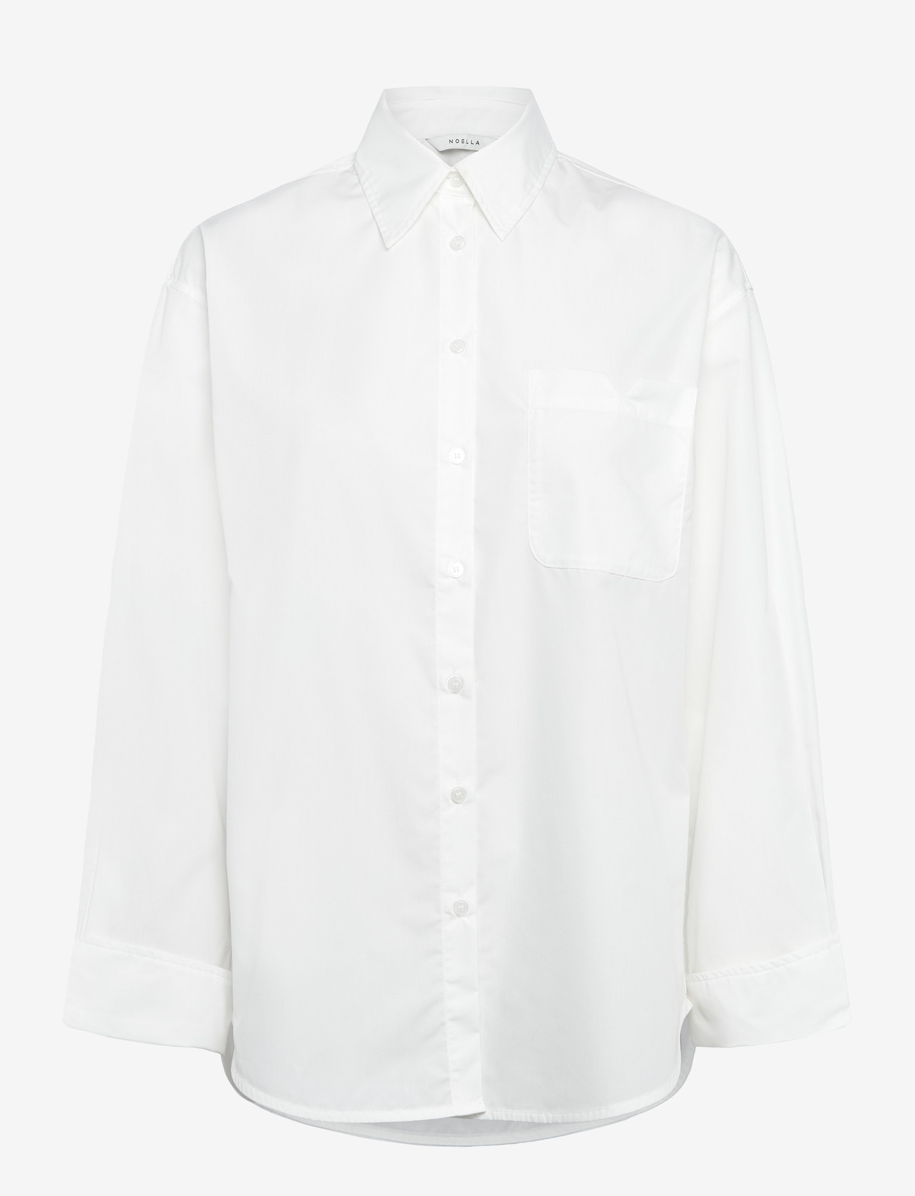 Noella - N-Marlon Shirt - long-sleeved shirts - white - 0