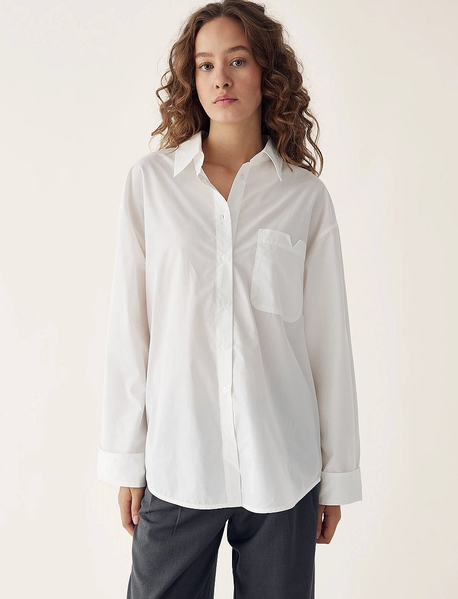 Noella - N-Marlon Shirt - långärmade skjortor - white - 0