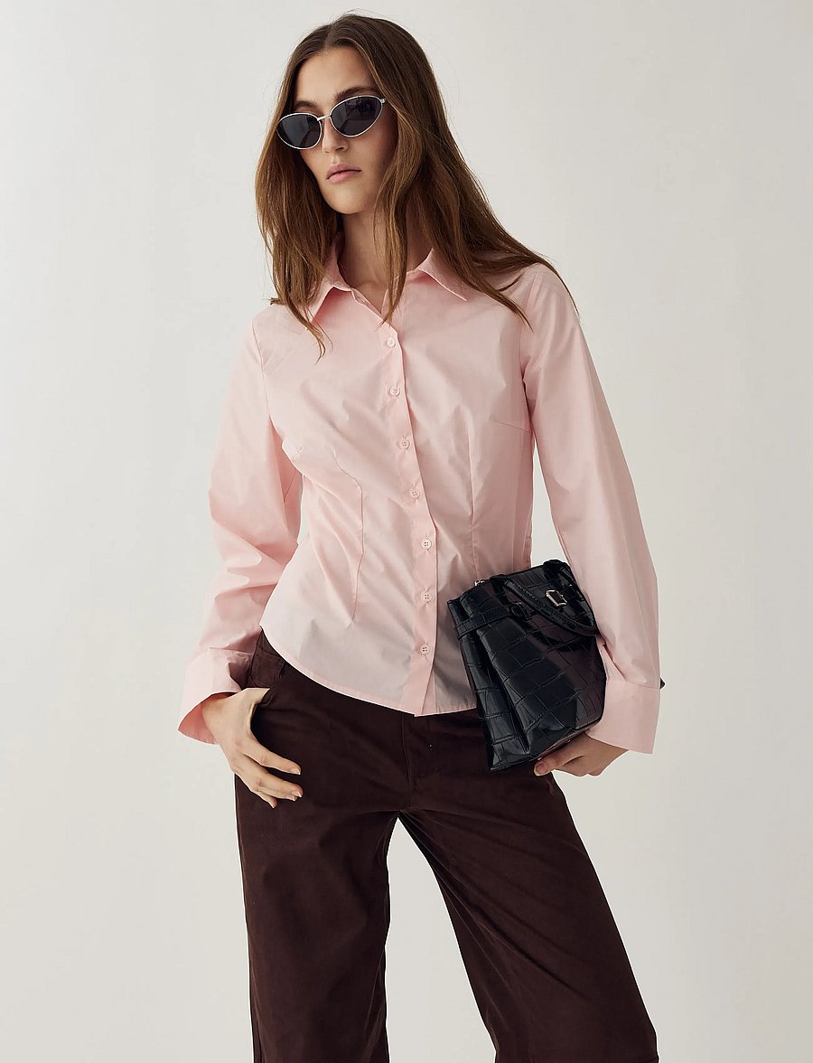 Noella - N-Loyce Shirt - long-sleeved shirts - blush pink - 0