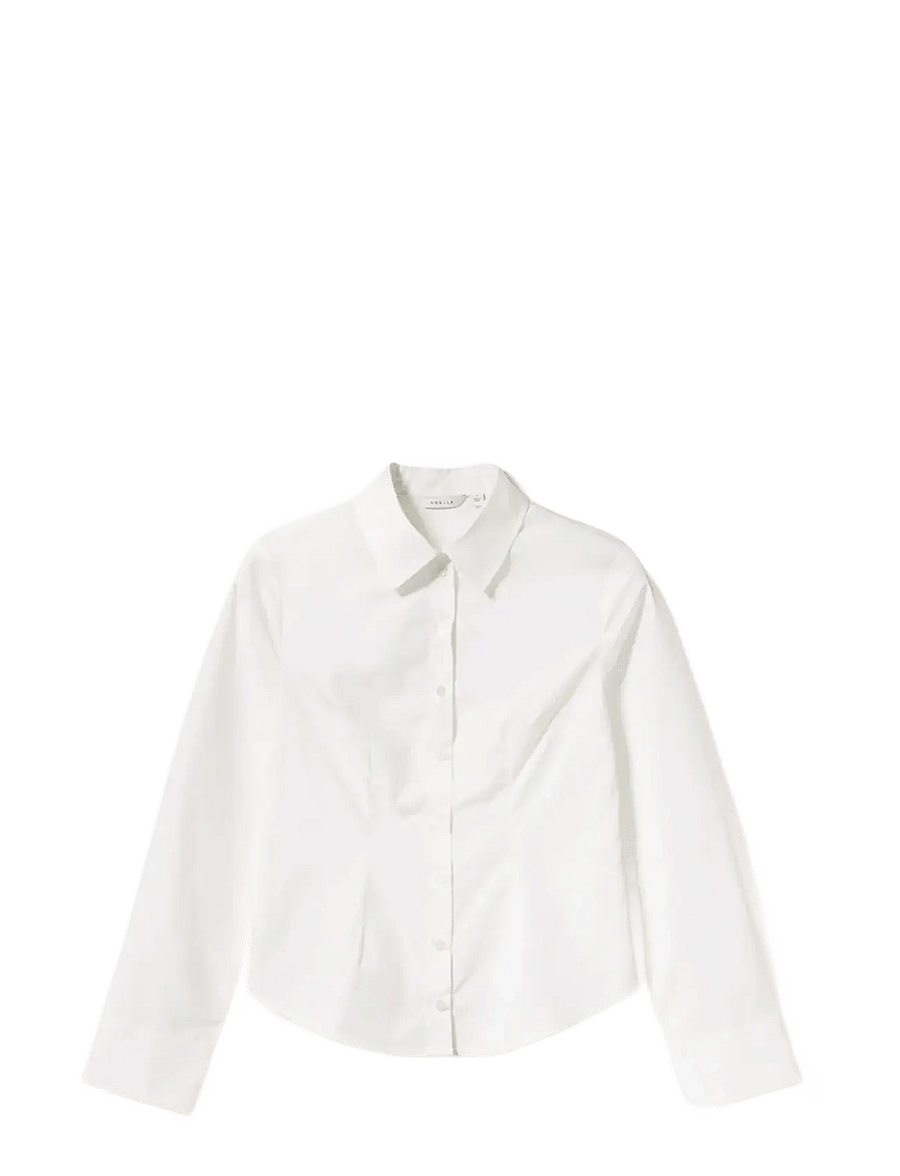 Noella - N-Loyce Shirt - langärmlige hemden - white - 1