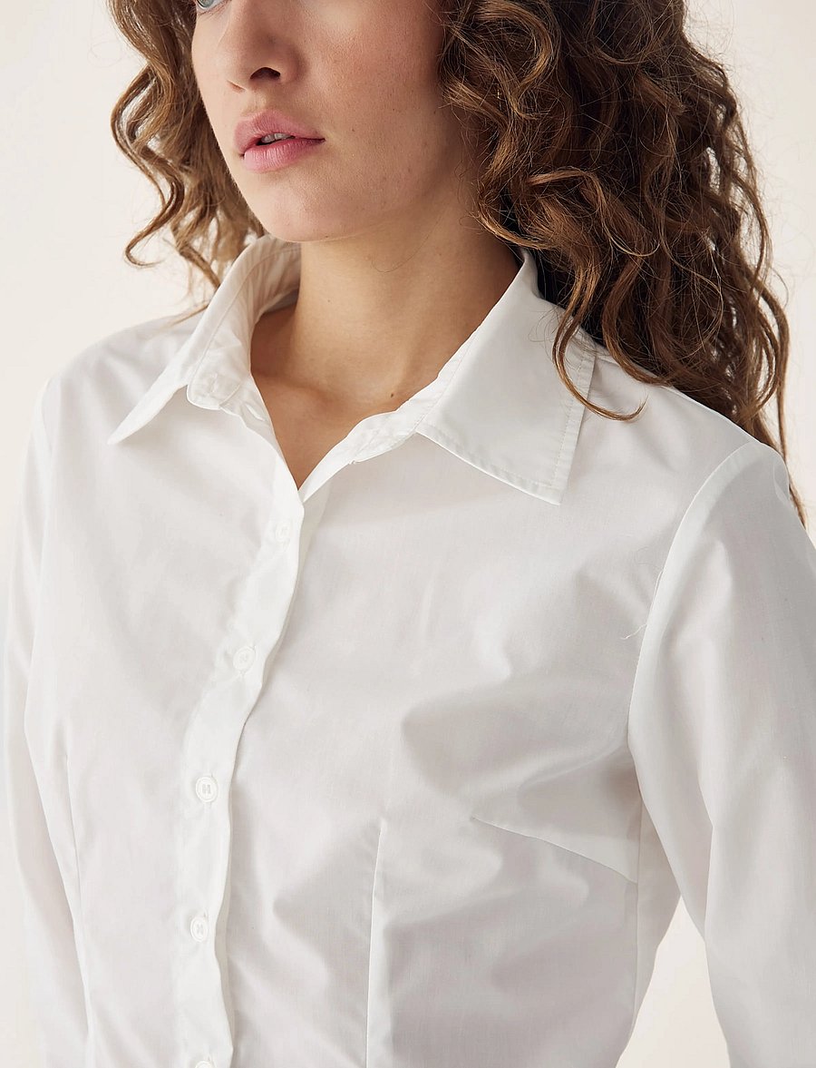 Noella - N-Loyce Shirt - langärmlige hemden - white - 4