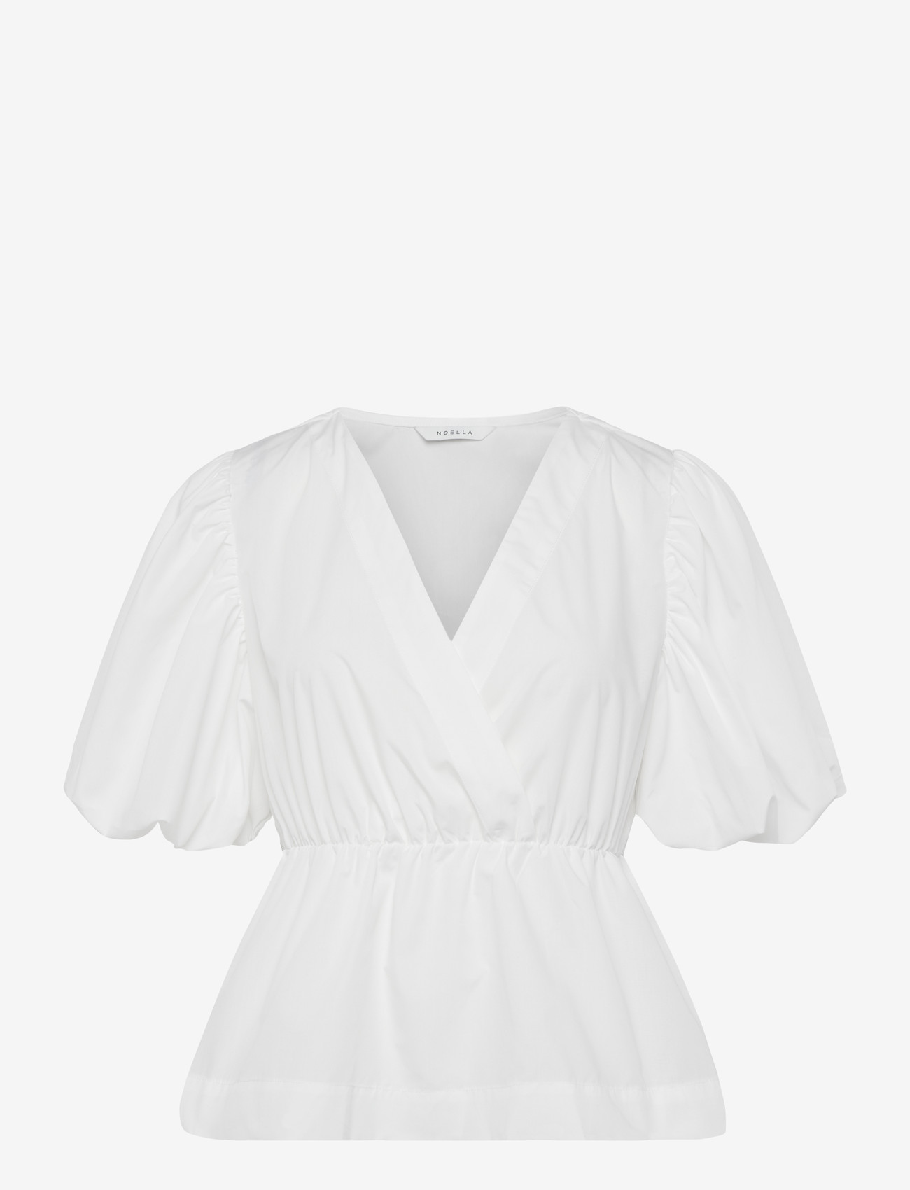 Noella - N-Magdalena Blouse - kortärmade blusar - white - 0