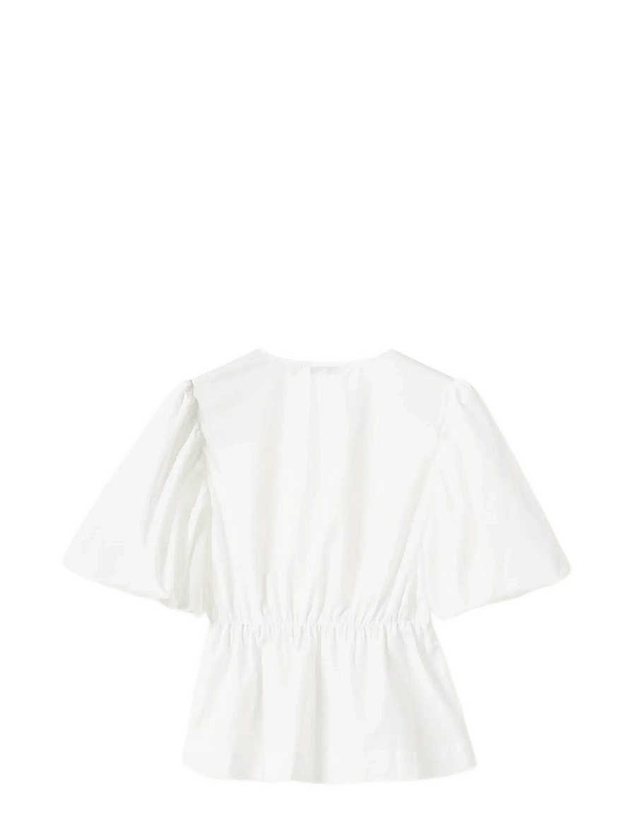 Noella - N-Magdalena Blouse - kurzärmelige blusen - white - 2