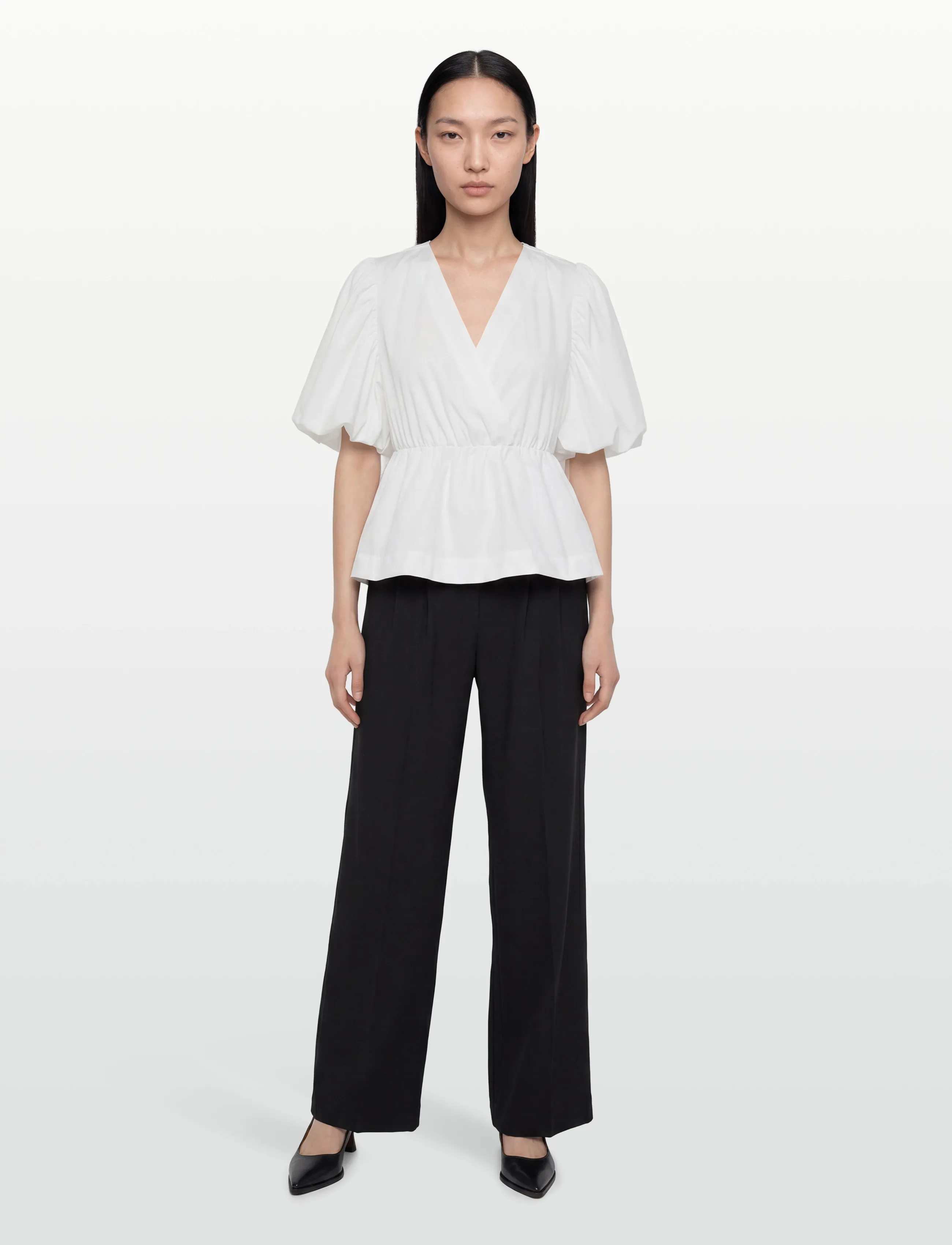 Noella N-Magdalena Blouse, M, Blouses, Weiß - Short-sleeved, Frauen