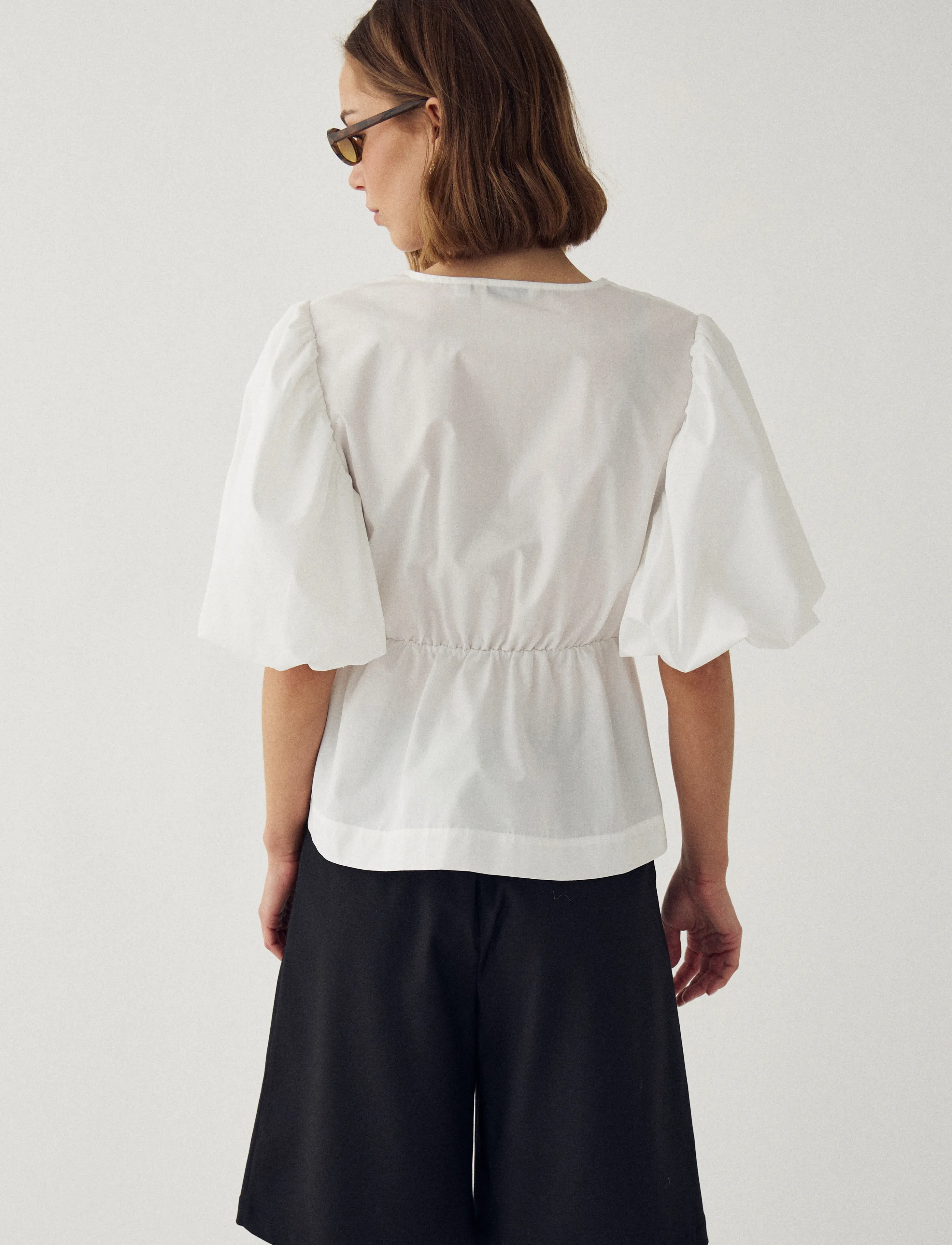 Noella - N-Magdalena Blouse - short-sleeved blouses - white - 3