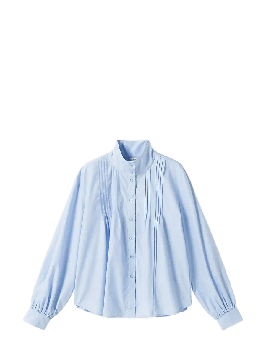 Noella - N-Maysyn Blouse - langärmelige blusen - light blue - 1