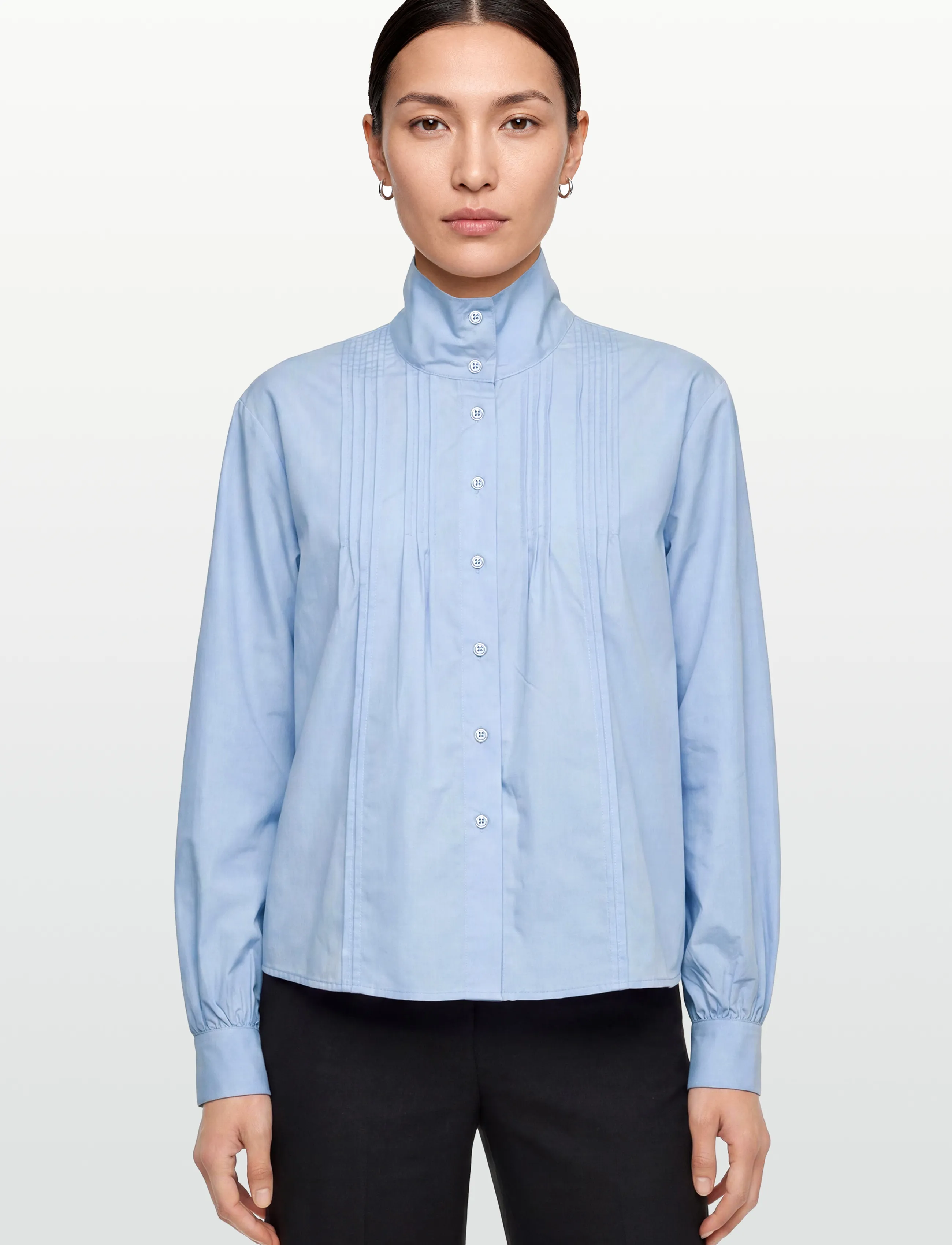 Noella - N-Maysyn Blouse - langerma blússur - light blue - 3