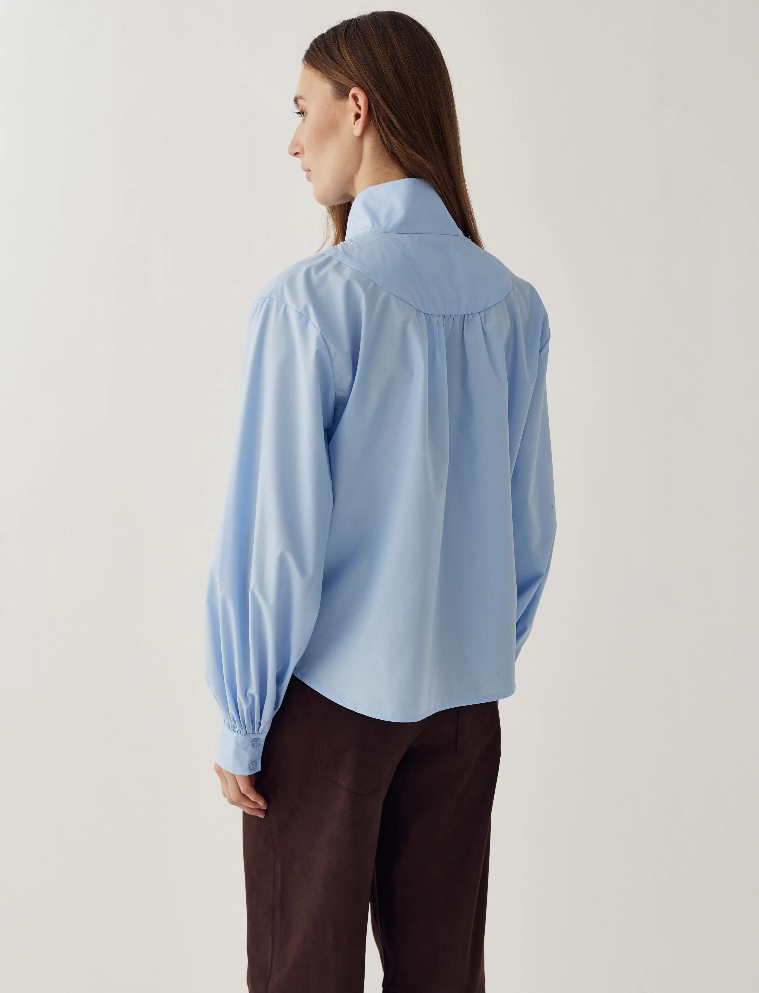 Noella - N-Maysyn Blouse - langärmelige blusen - light blue - 3