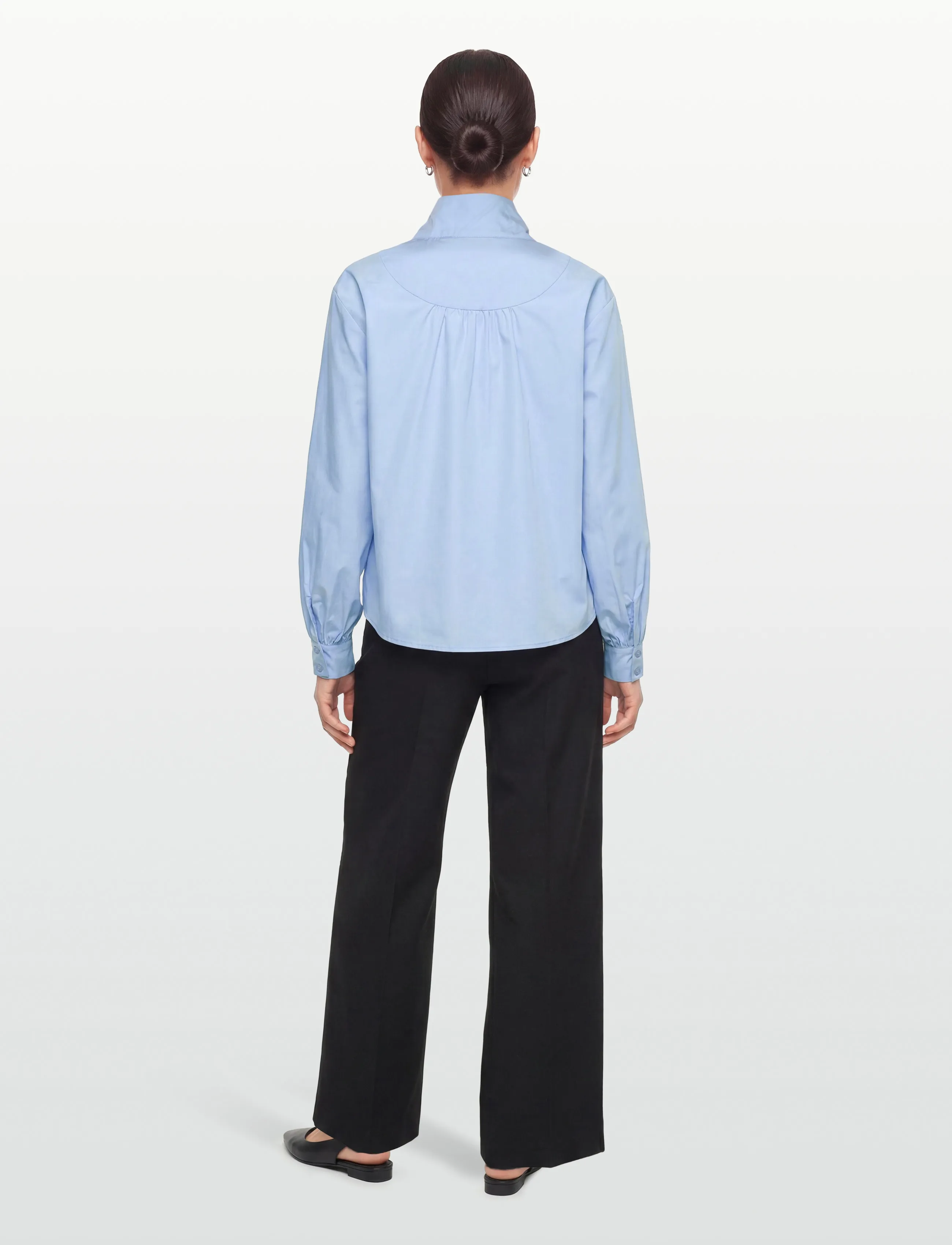 Noella - N-Maysyn Blouse - langerma blússur - light blue - 4