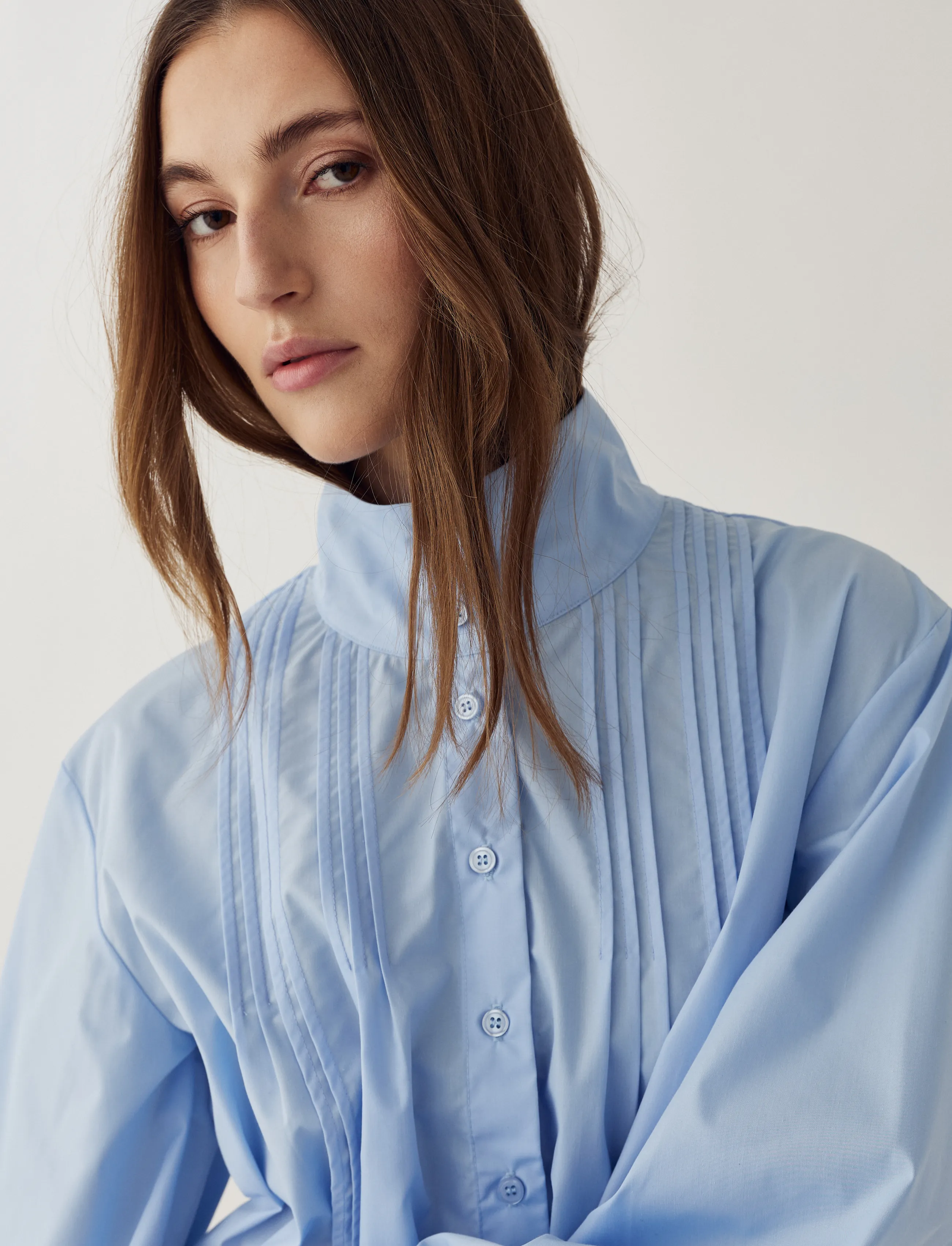 Noella - N-Maysyn Blouse - pikkade varrukatega pluusid - light blue - 4