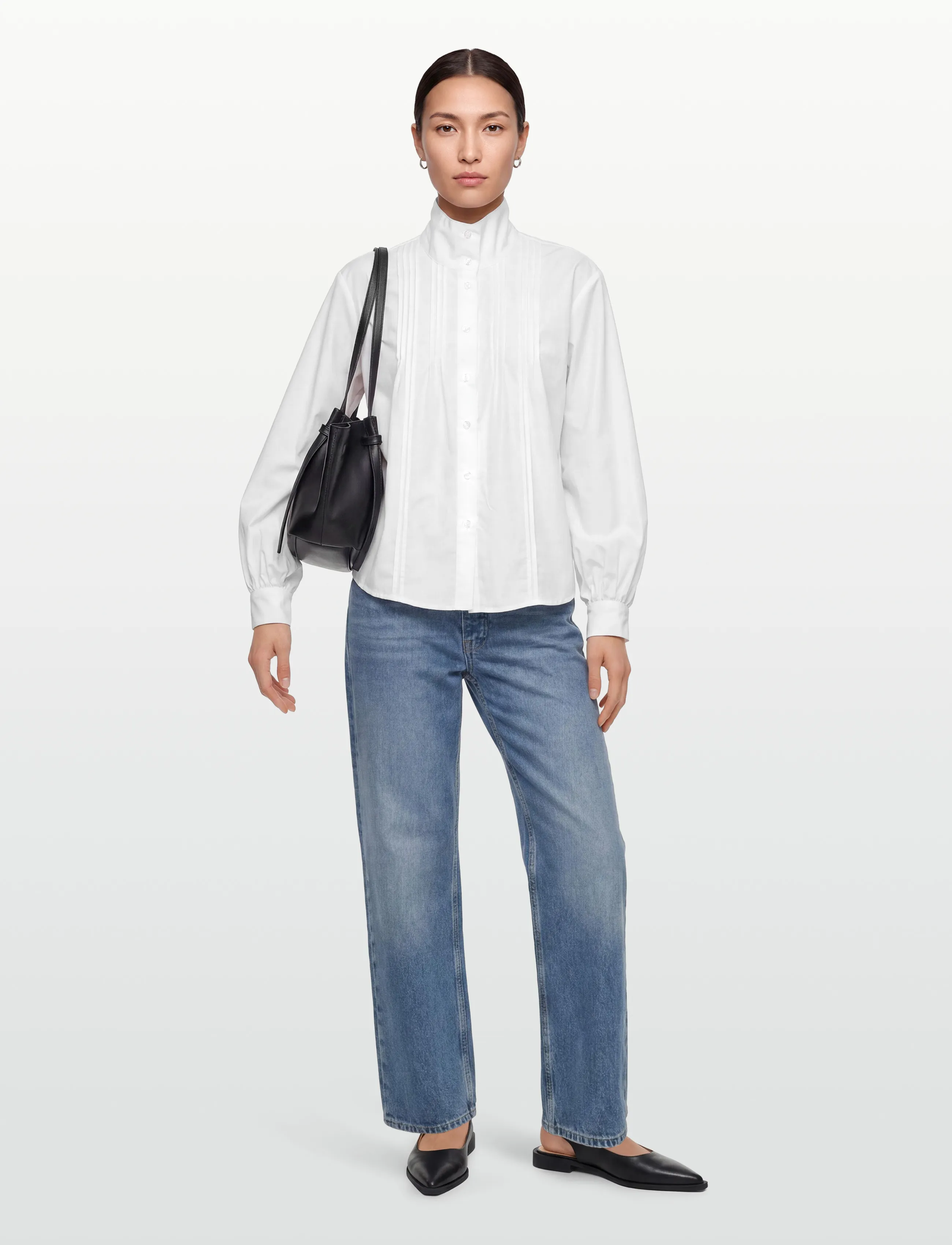 Noella N-Maysyn Blouse, S, White, Bluser > Langærmede, Dame