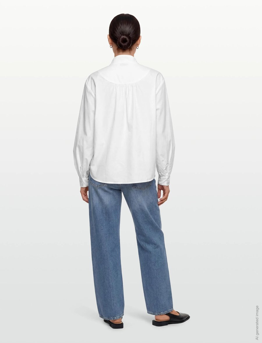 Noella - N-Maysyn Blouse - langärmelige blusen - white - 4
