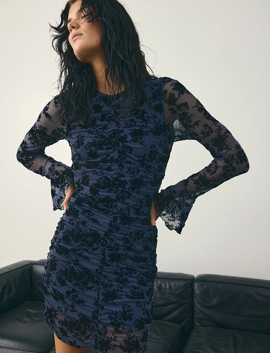 Noella - Lavetta Dress - kokteilikleidid - cobi blue print - 0