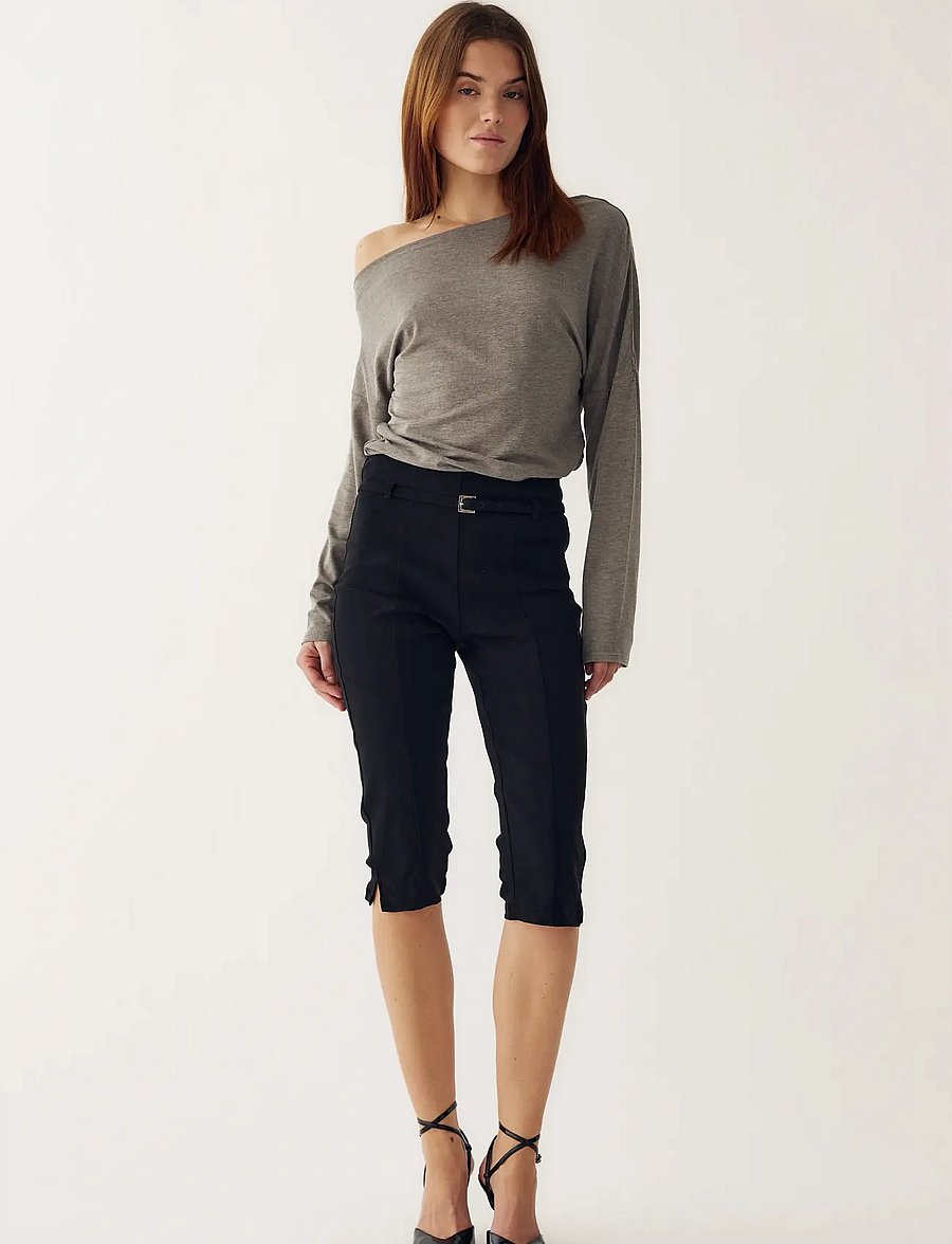 Noella - N-Linza MW B Capris - capri-püksid - black - 0