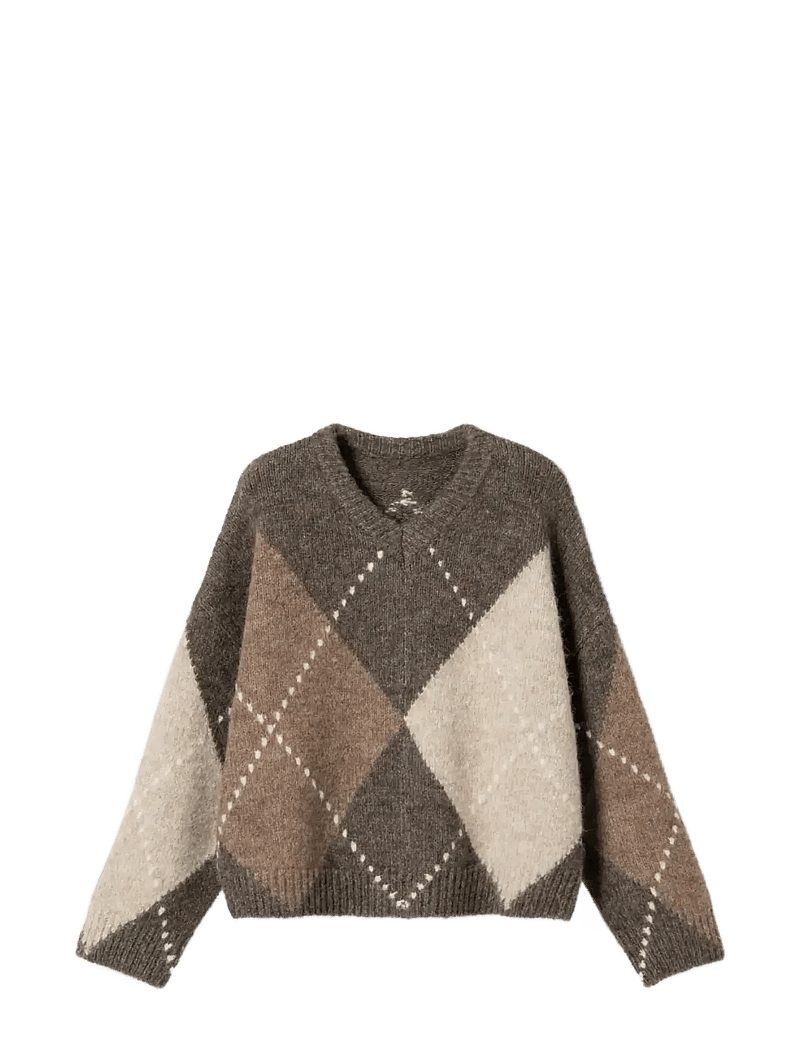 Noella - Lai Knit - pullover - ash brown mix - 1