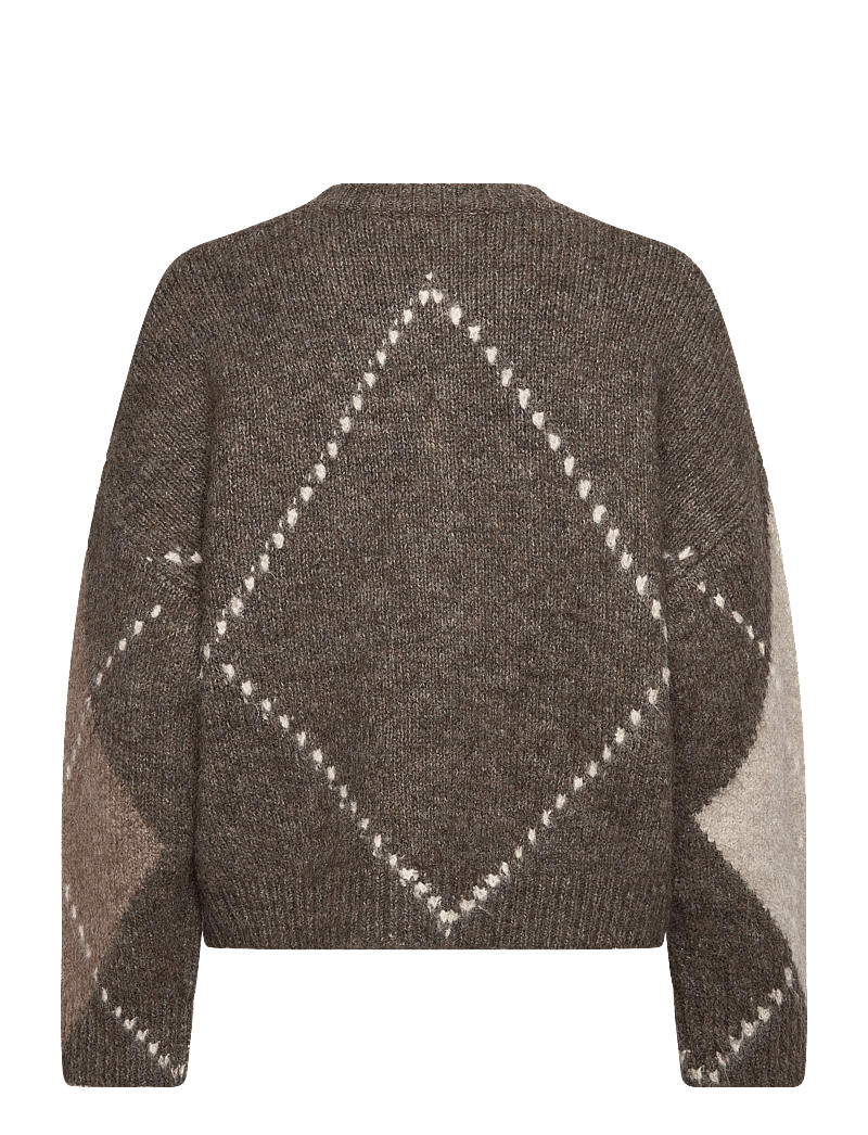 Noella - Lai Knit - jumpers - ash brown mix - 2