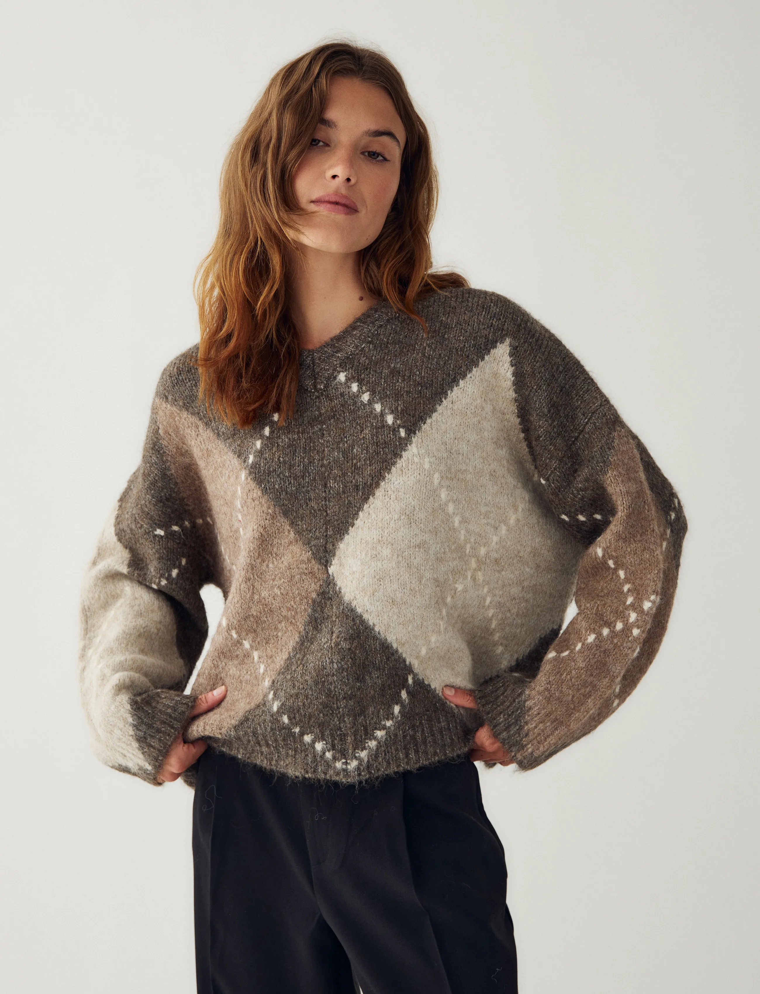 Noella Lai Knit - Noella - ASH BROWN MIX / brown