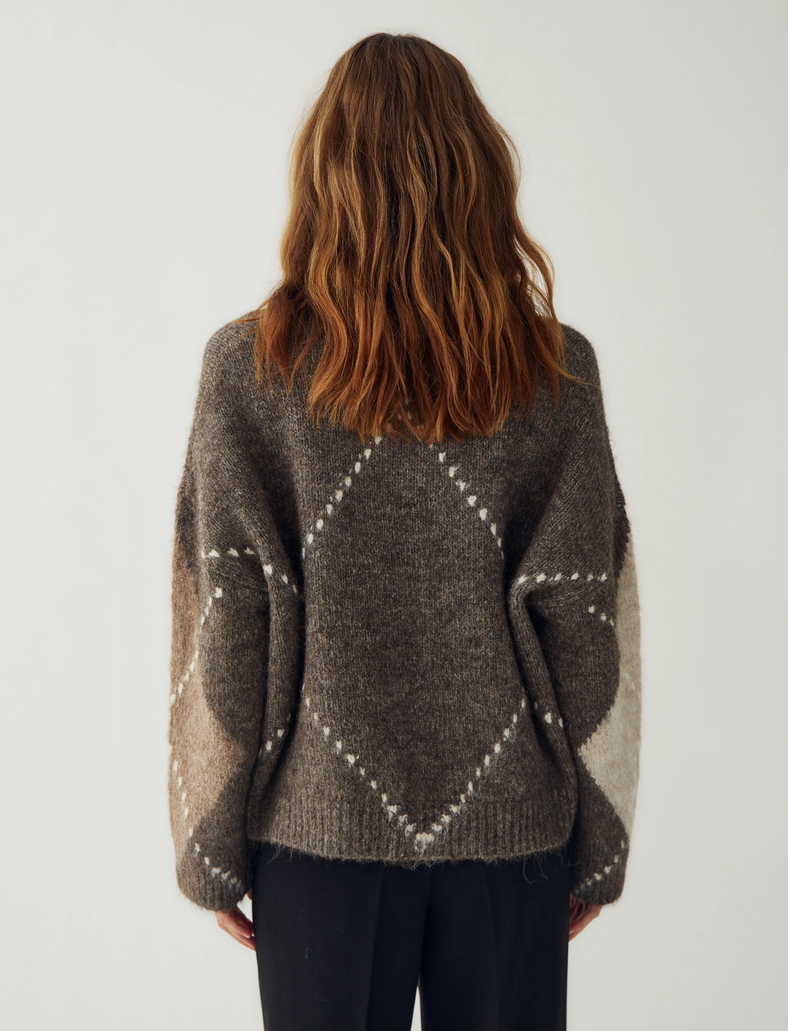 Noella - Lai Knit - pullover - ash brown mix - 3