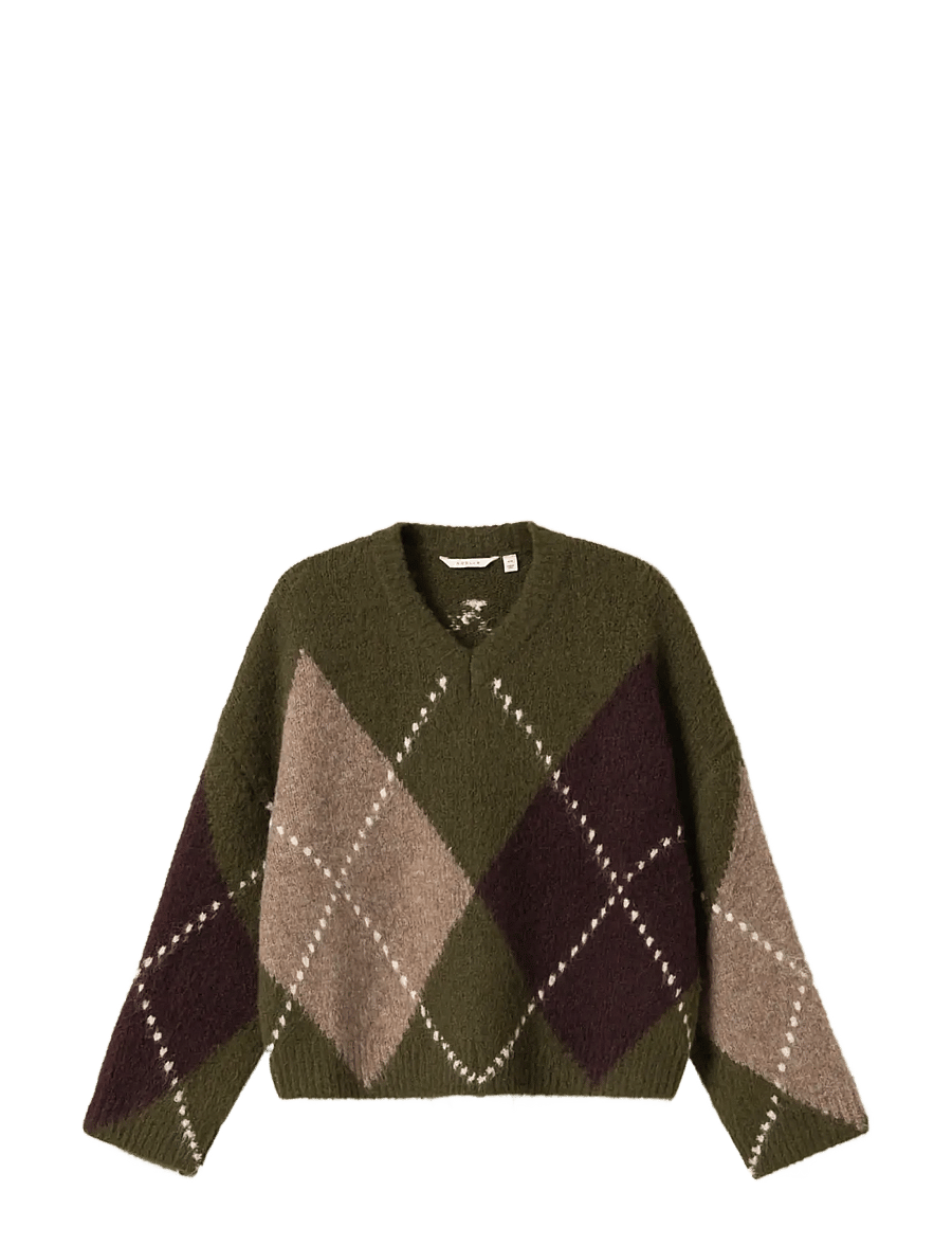 Noella - Lai Knit - pullover - avocado green mix - 1