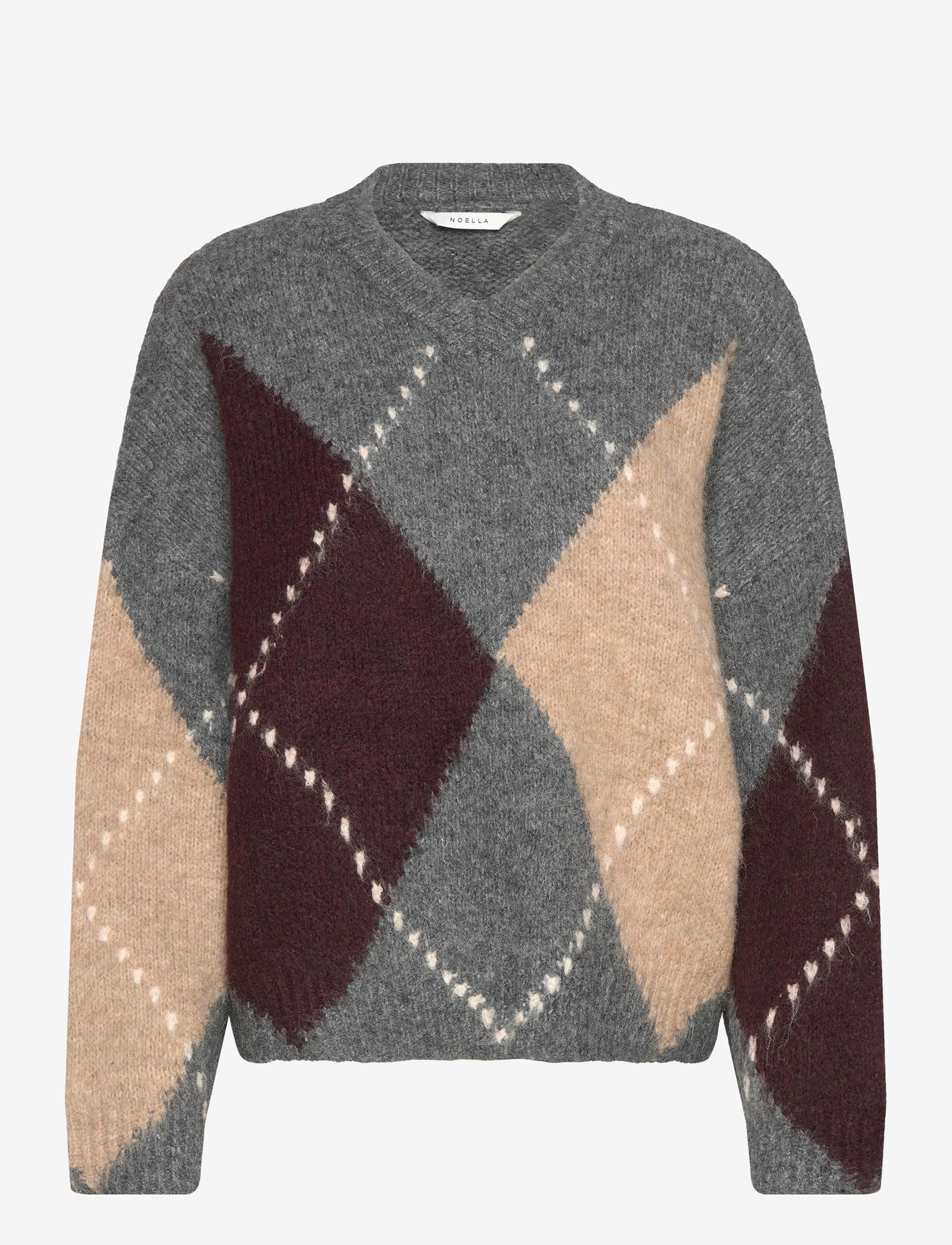 Noella - Lai Knit - herbstliche kleidung - medium grey mel. - 0