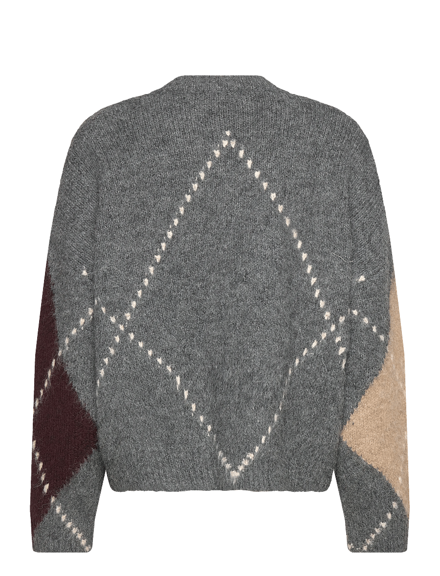 Noella - Lai Knit - striktrøjer - medium grey mel. - 2