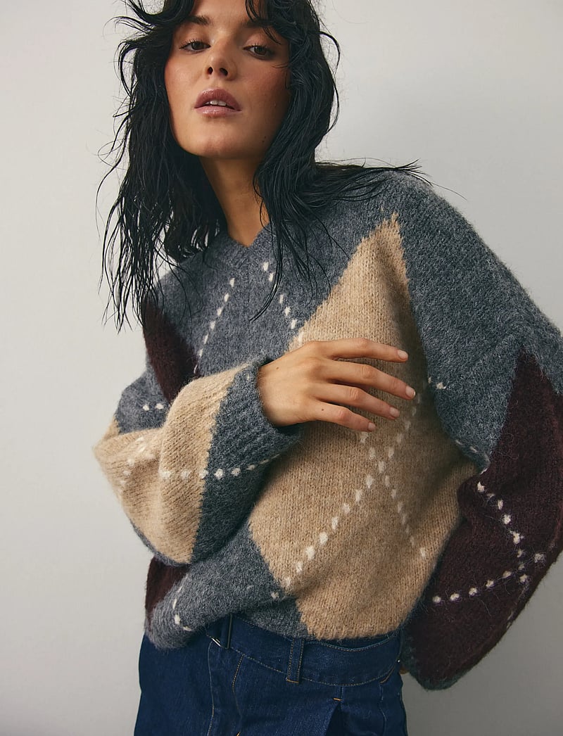 Noella - Lai Knit - pullover - medium grey mel. - 0