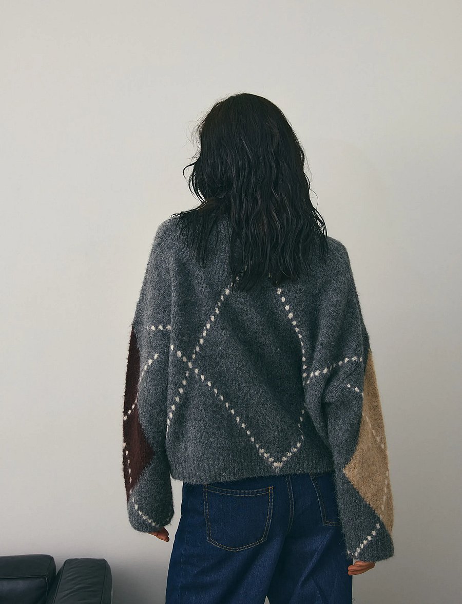 Noella - Lai Knit - striktrøjer - medium grey mel. - 3