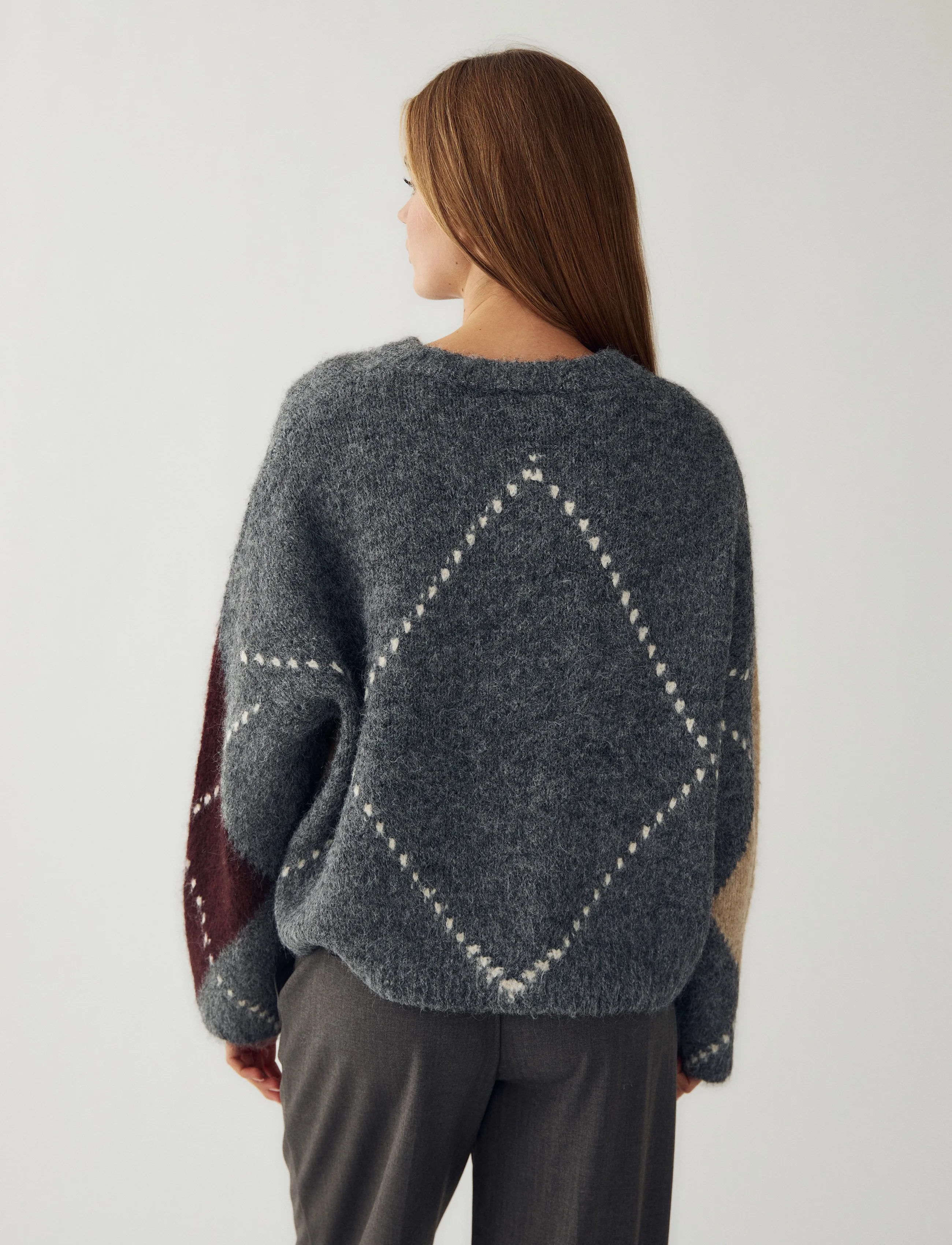 Noella - Lai Knit - kampsunid - medium grey mel. - 3