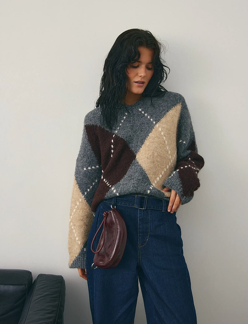 Noella - Lai Knit - pullover - medium grey mel. - 5