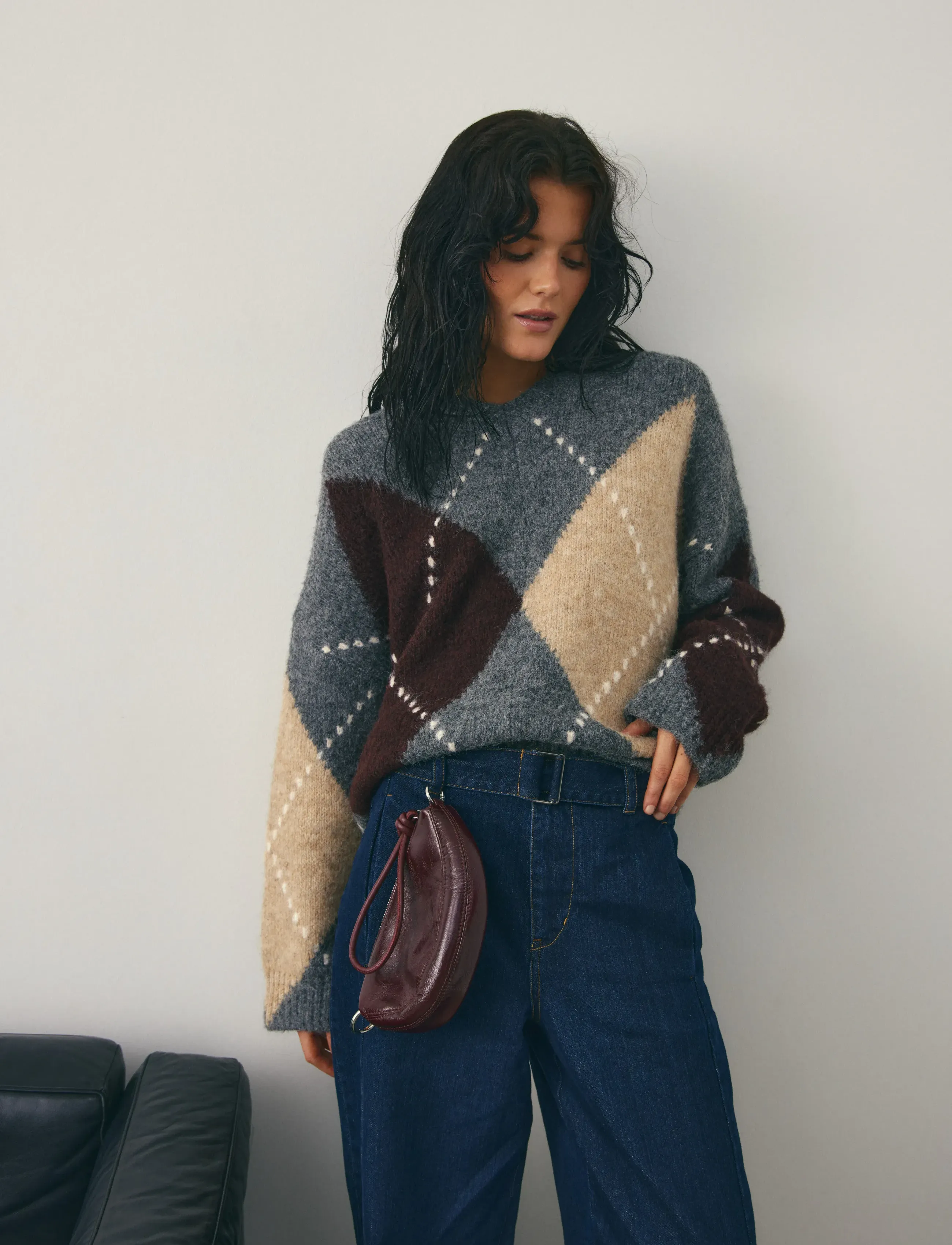 Noella - Lai Knit - sviitrid - medium grey mel. - 4