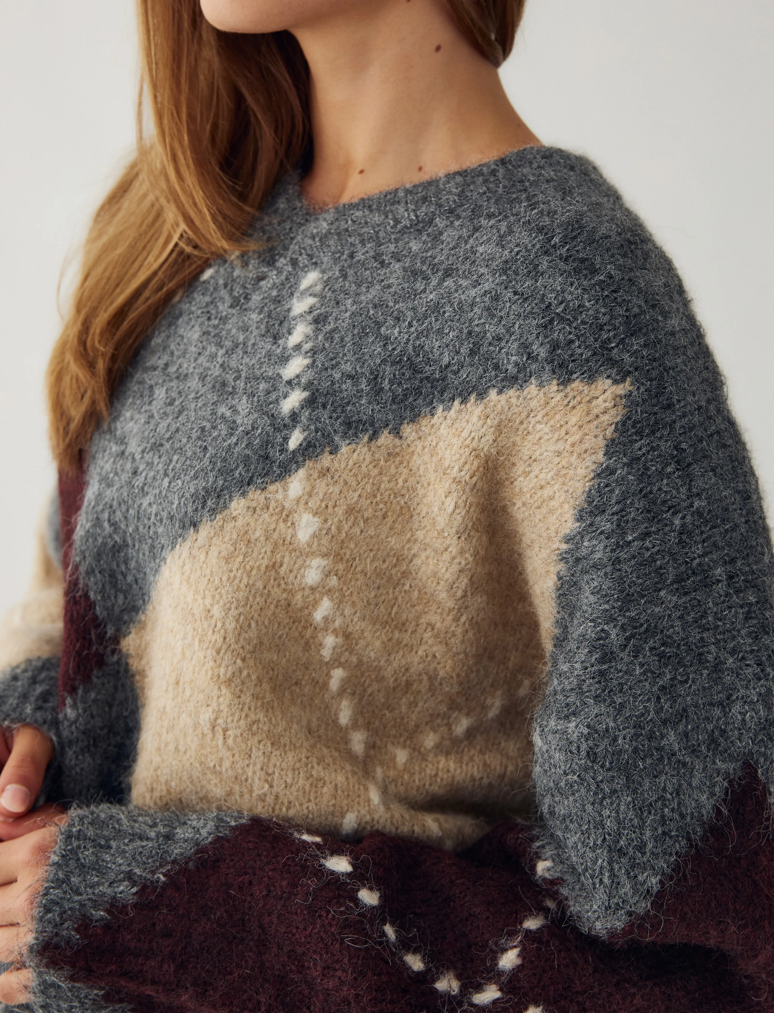 Noella - Lai Knit - kampsunid - medium grey mel. - 5