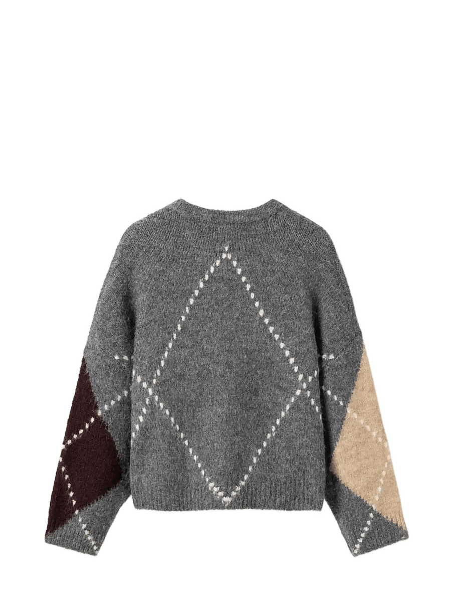 Noella - Lai Knit - kampsunid - medium grey mel. - 2